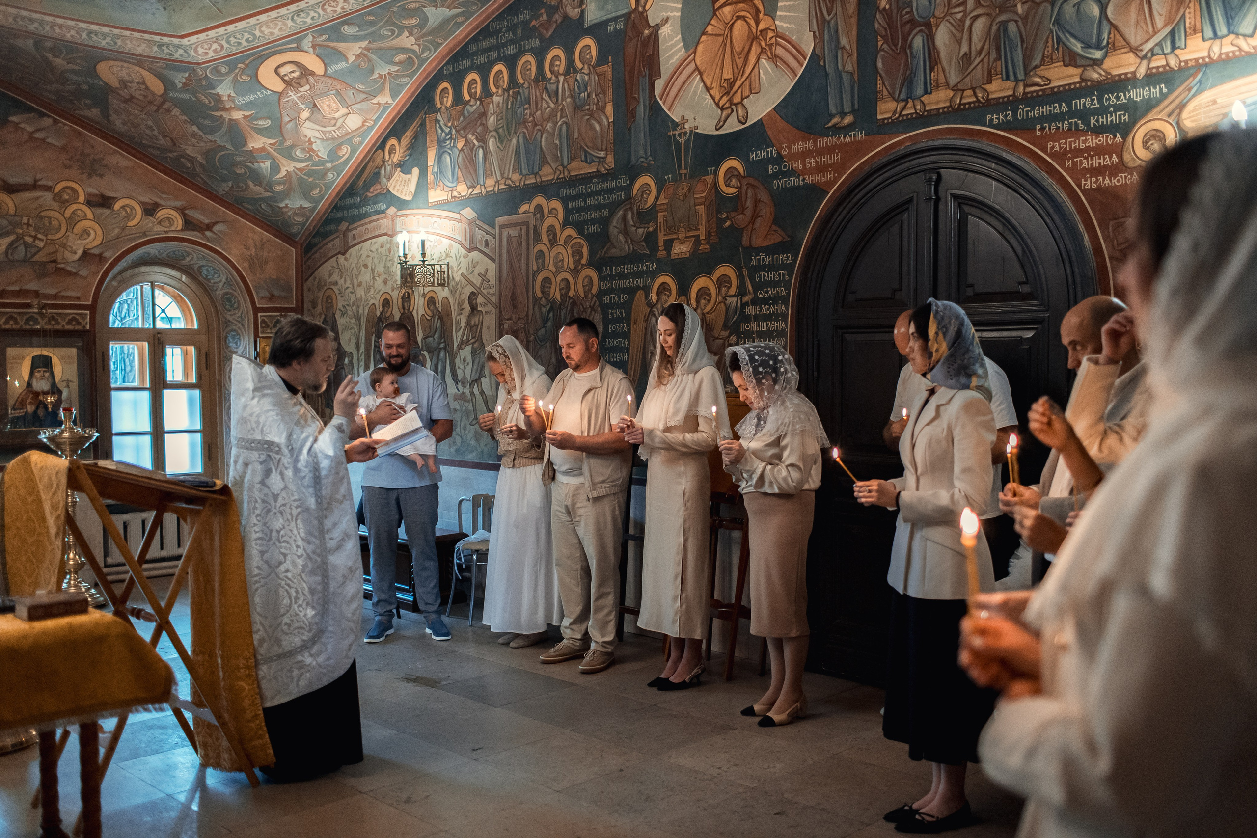 Крещение в Зачатьевском Монастыре. Профессиональный фотограф в Москве и Мо Мария Шантарёва