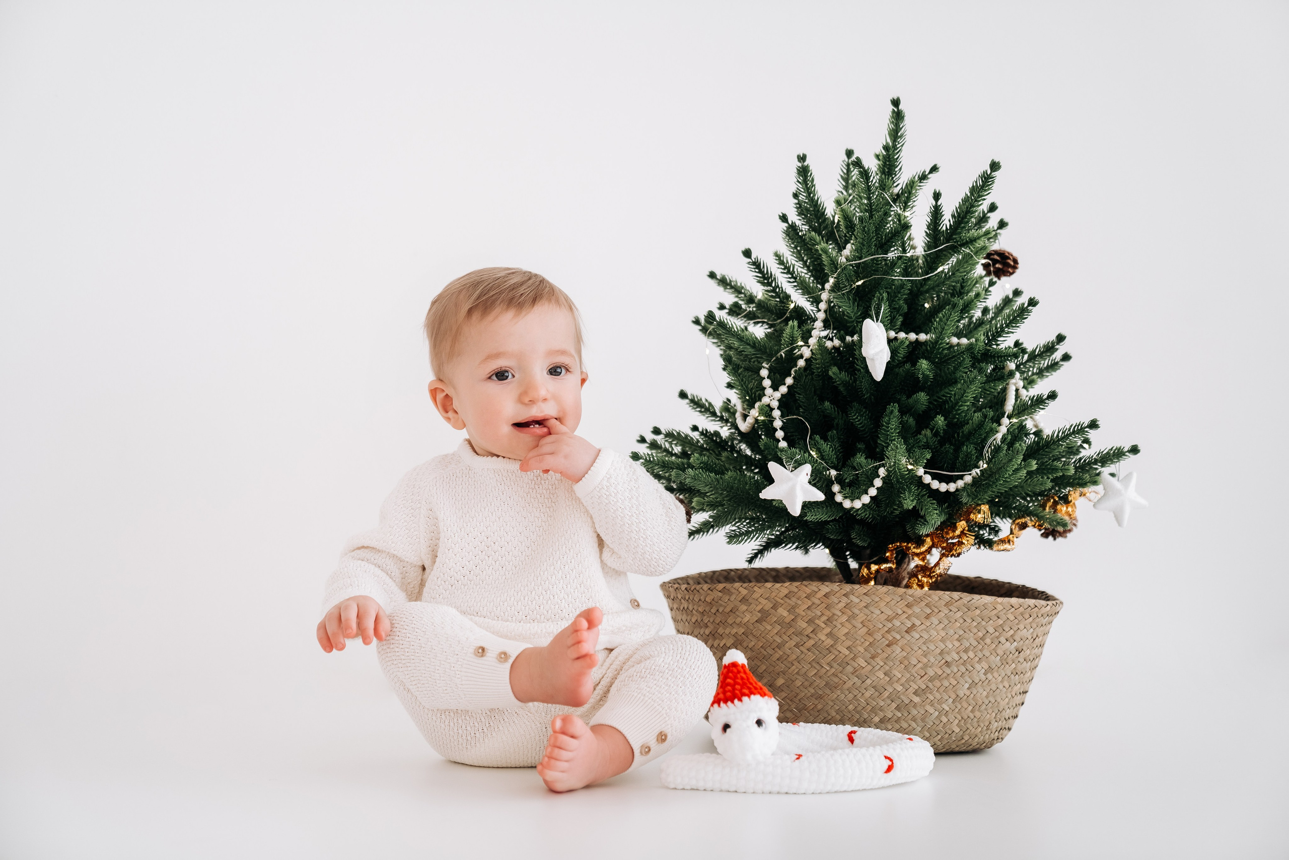 Новогодняя детская фотосессия для Феди. Семейный фотограф СПб Анастасия Василь. Фотосессия на годик
