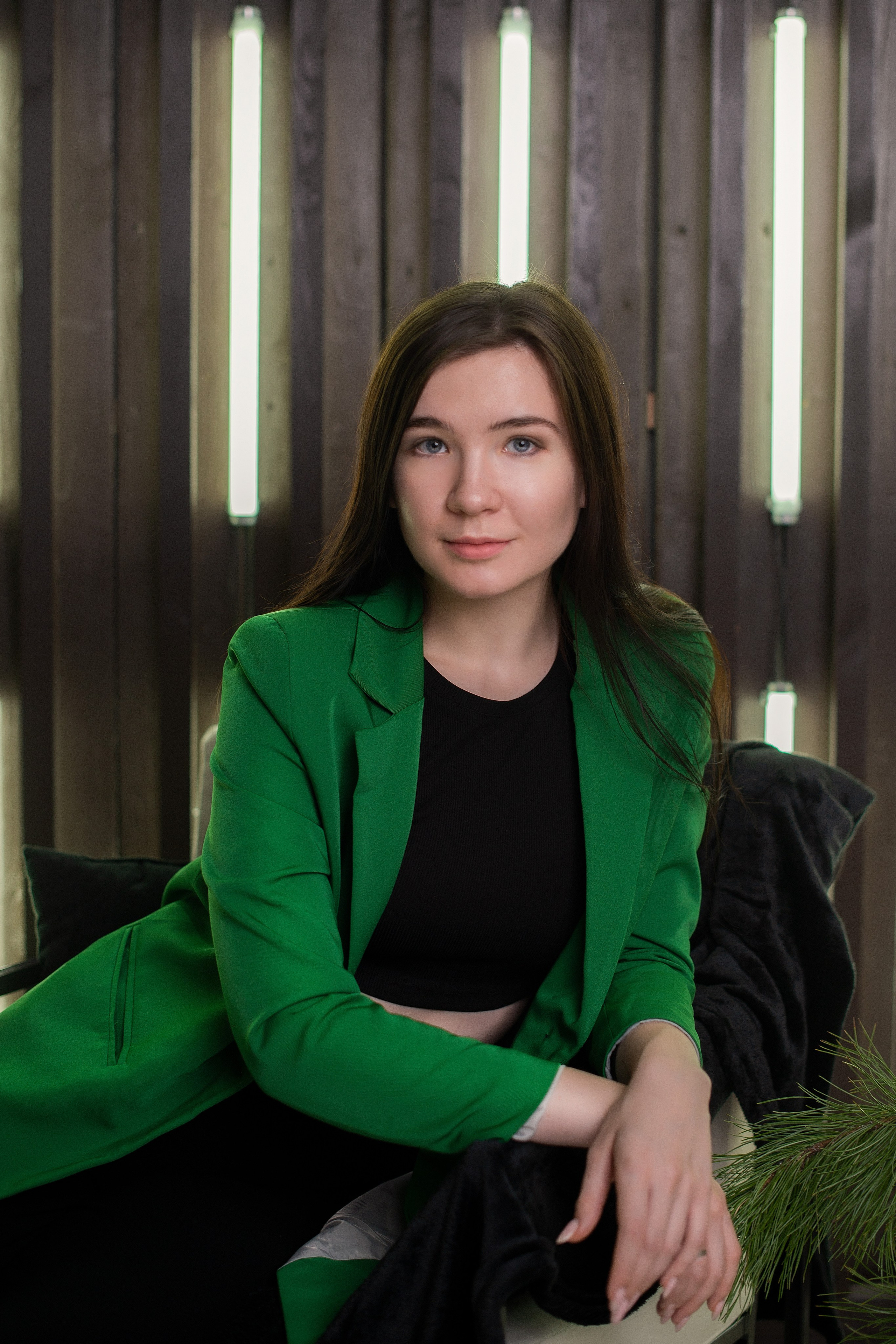 Юлечка в новогодней локации. Творческий фотограф Вологда