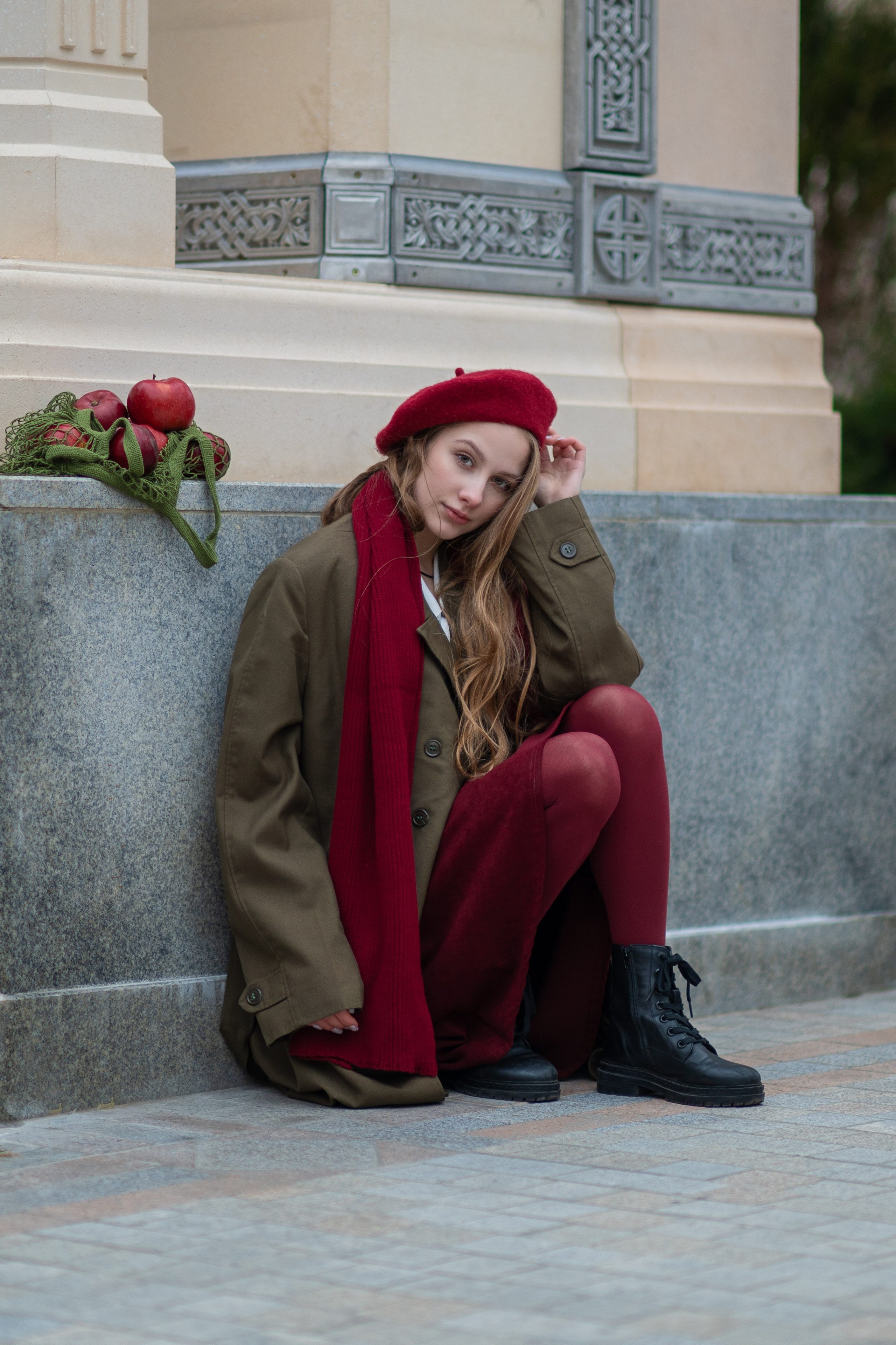 Фотосъемка в ретро образе на территории музея Херсонес Таврический