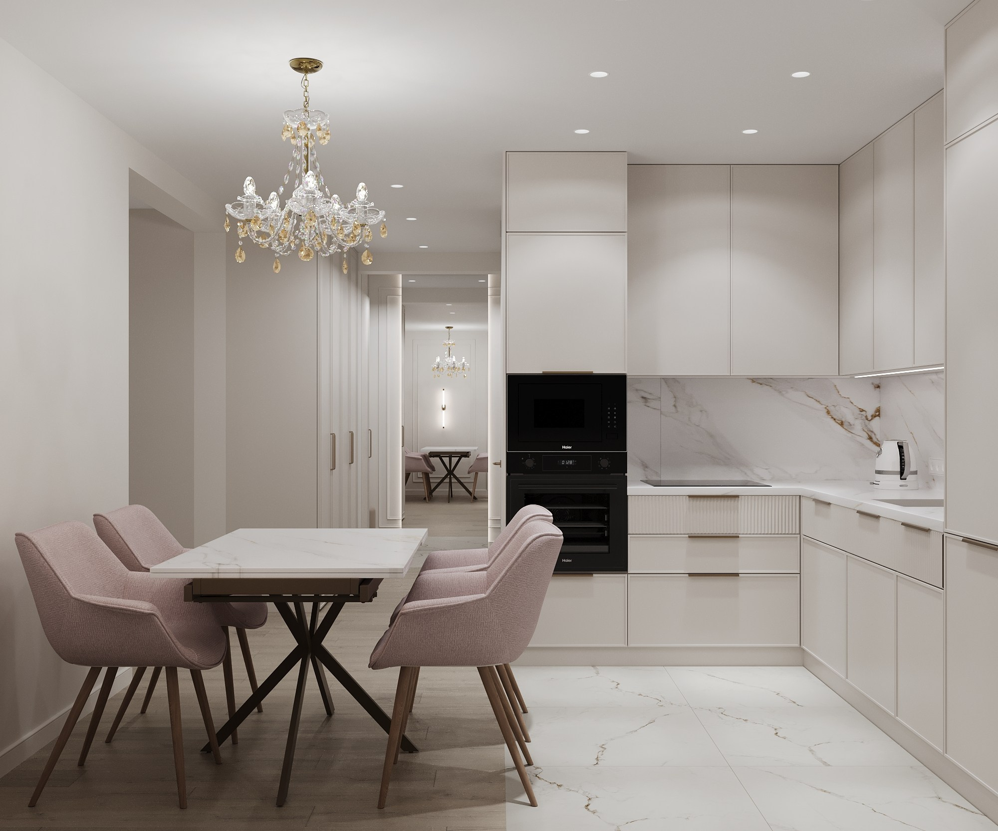 Квартира 55 кв. м. ЖК Кумир. Annything design