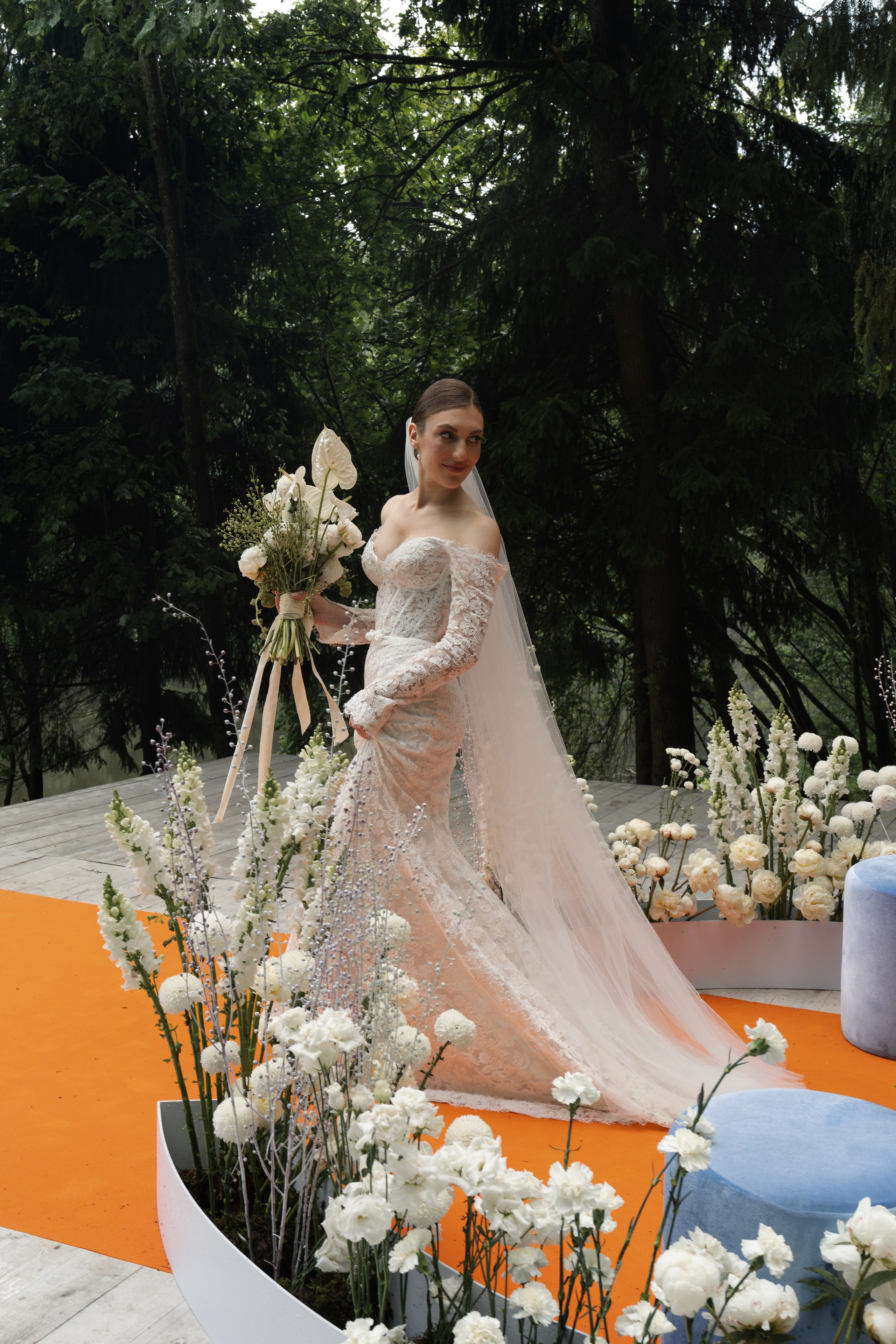 Оранжево-голубое слияние. VENSKAYA WEDDING & EVENT PLANNER