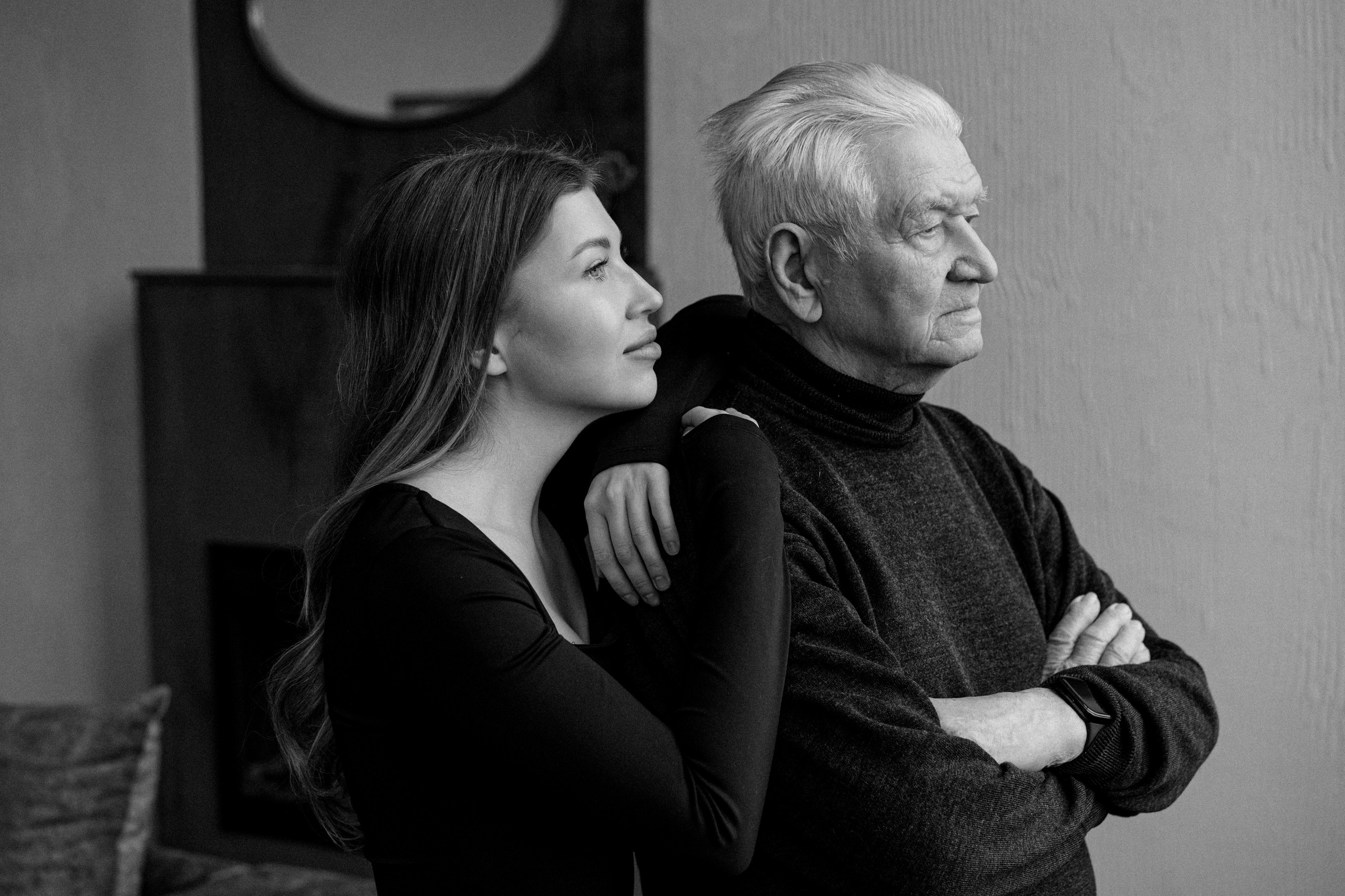 Анастасия и дедушка. Свадебный и семейный фотограф в Калининграде Анастасия Гриценко