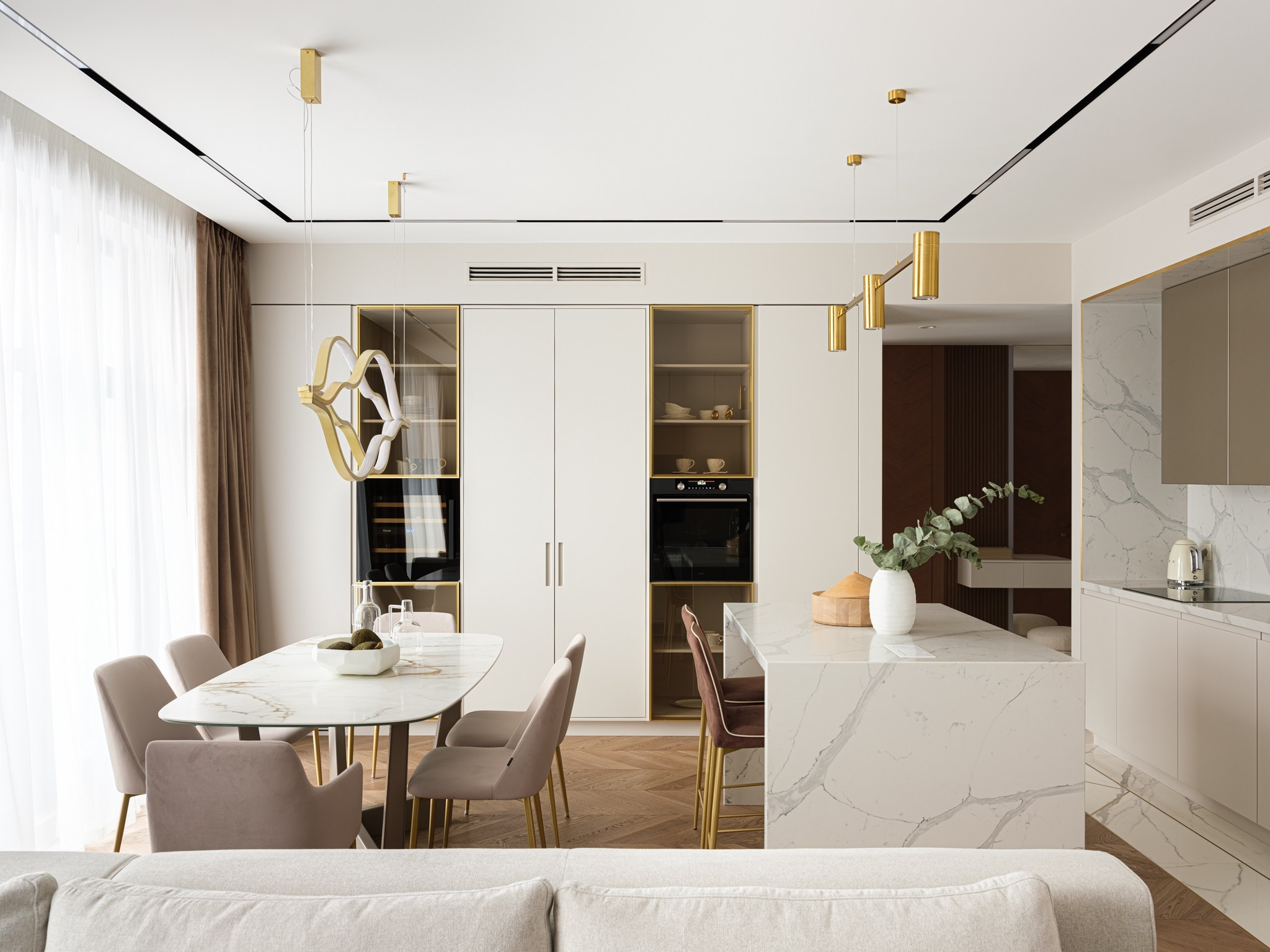 Квартира: дизайн Екатерина Митрошина, Анна Петайкина, съемка для Трио-интерьер. Фотограф Василий Буланов