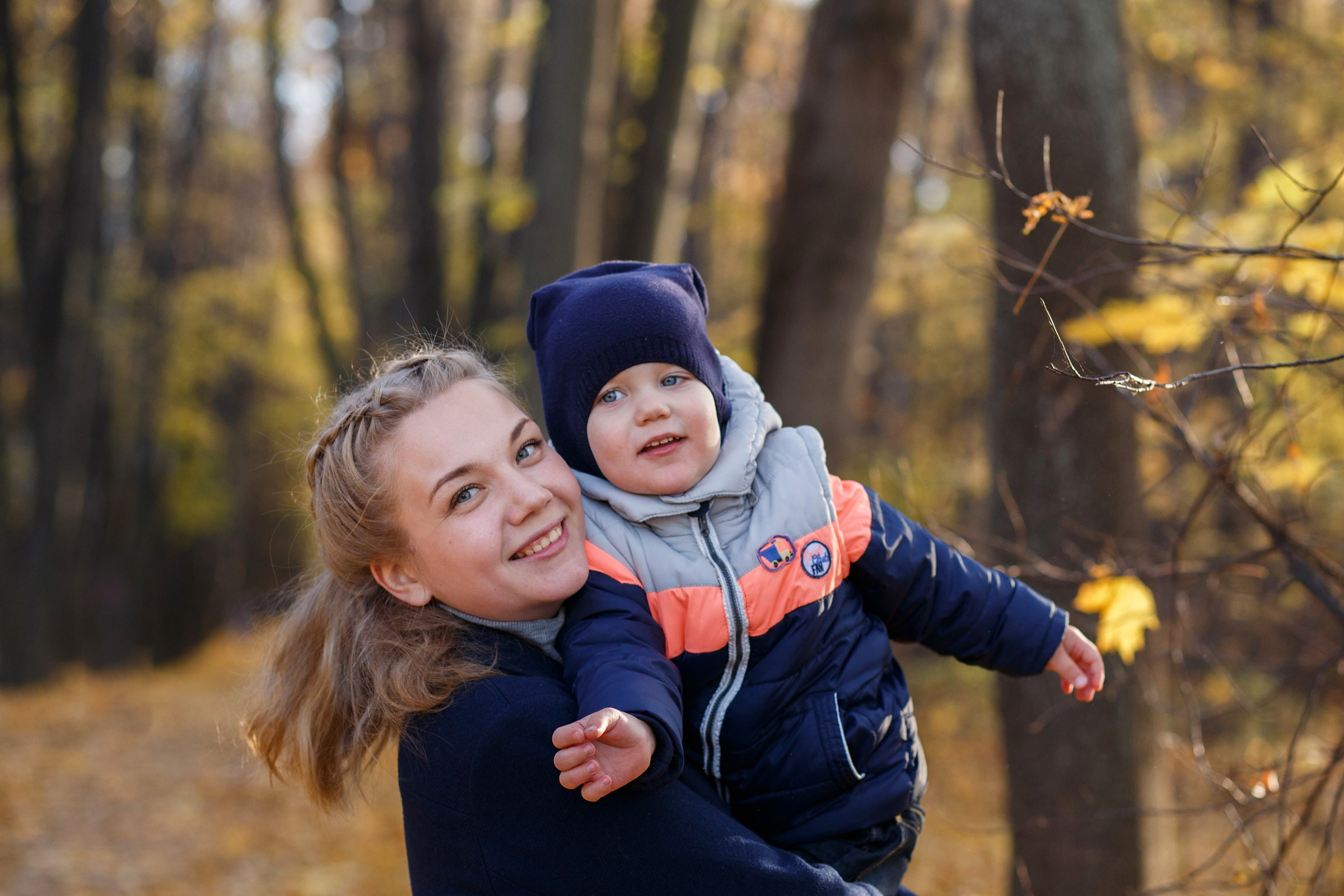 Осенняя прогулка. Семьи, портреты, школьные съемки. Фотограф Лагутина Елена. Москва