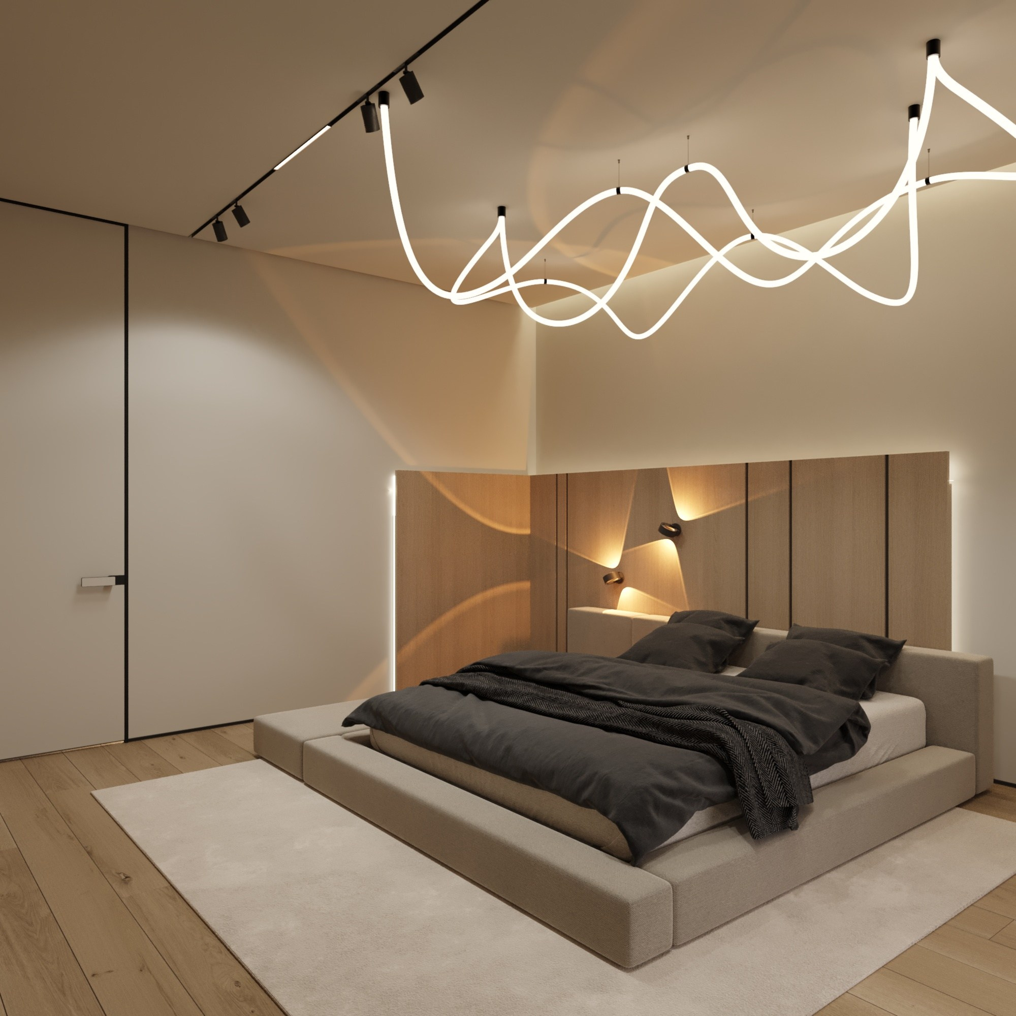 Апартаменты в башне Санкт-Петербург. Архитектурные интерьеры