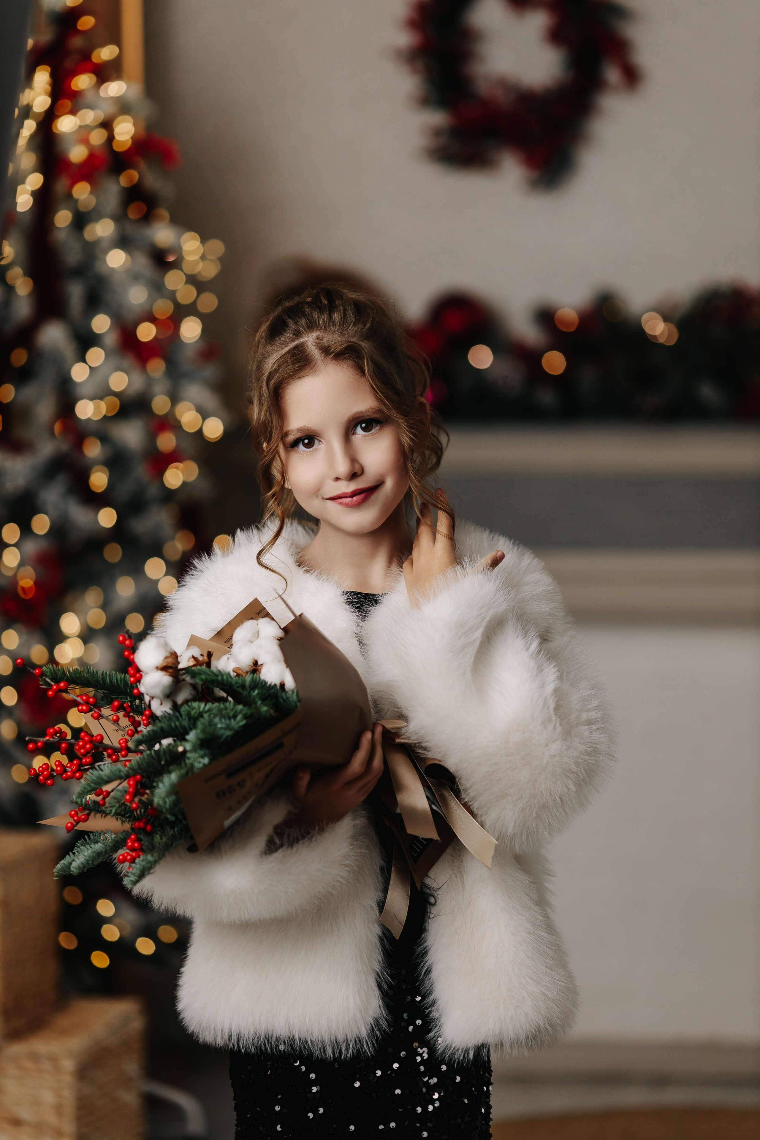 Новогодние портретики с Евой). Семейный и детский фотограф в Пскове и Санкт-Петербурге Яна Калинина