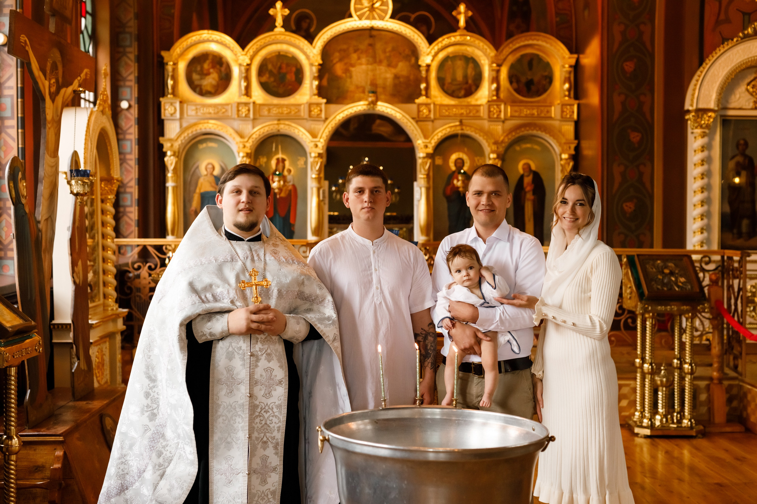 Крещение Николая. Семейный и детский фотограф в Краснодаре Элона Литвинова