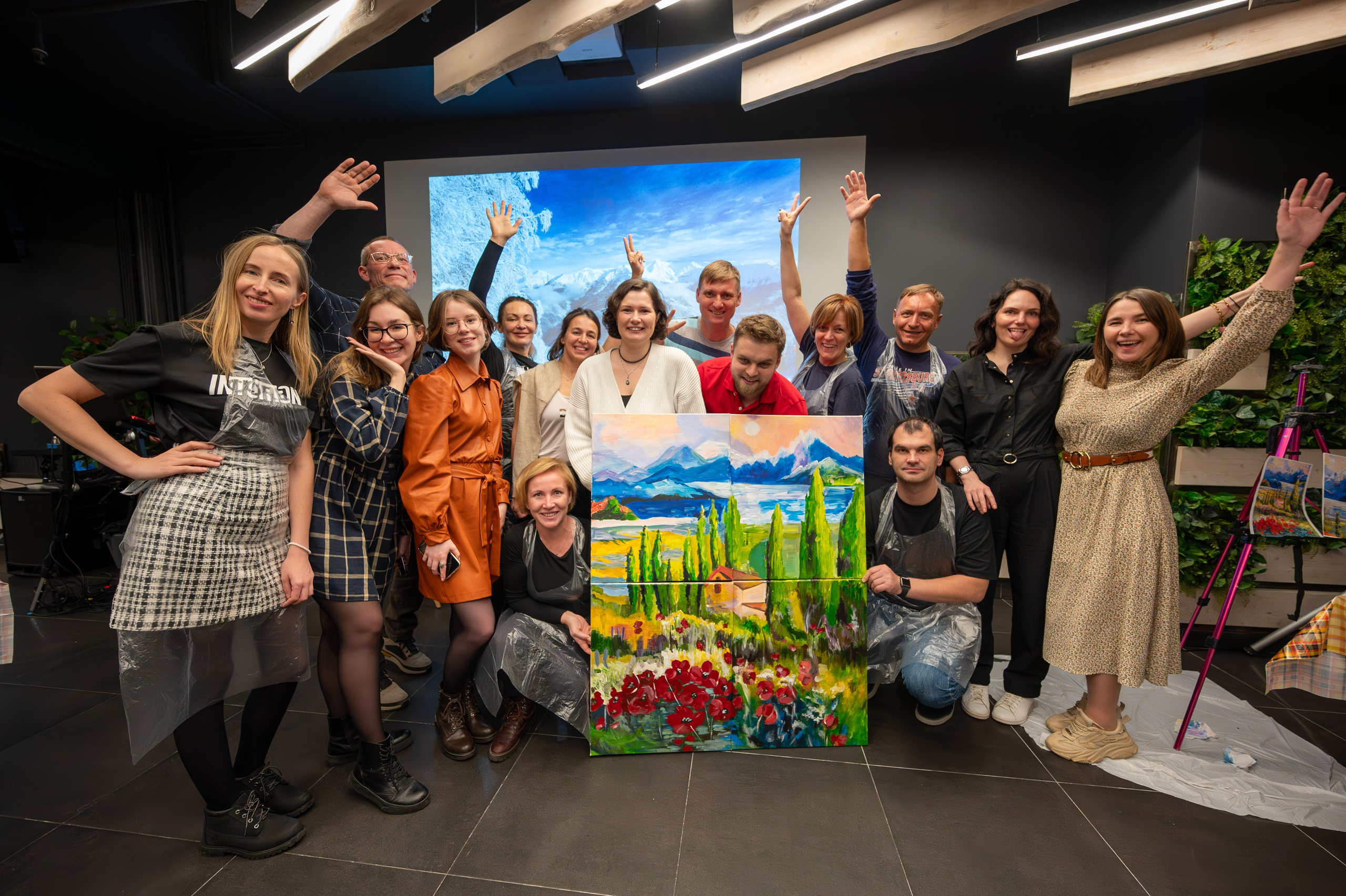 MICE мероприятие — мастер класс по акварели. Репортажный фотограф в Красной Поляне и Сочи Павлюченко Екатерина