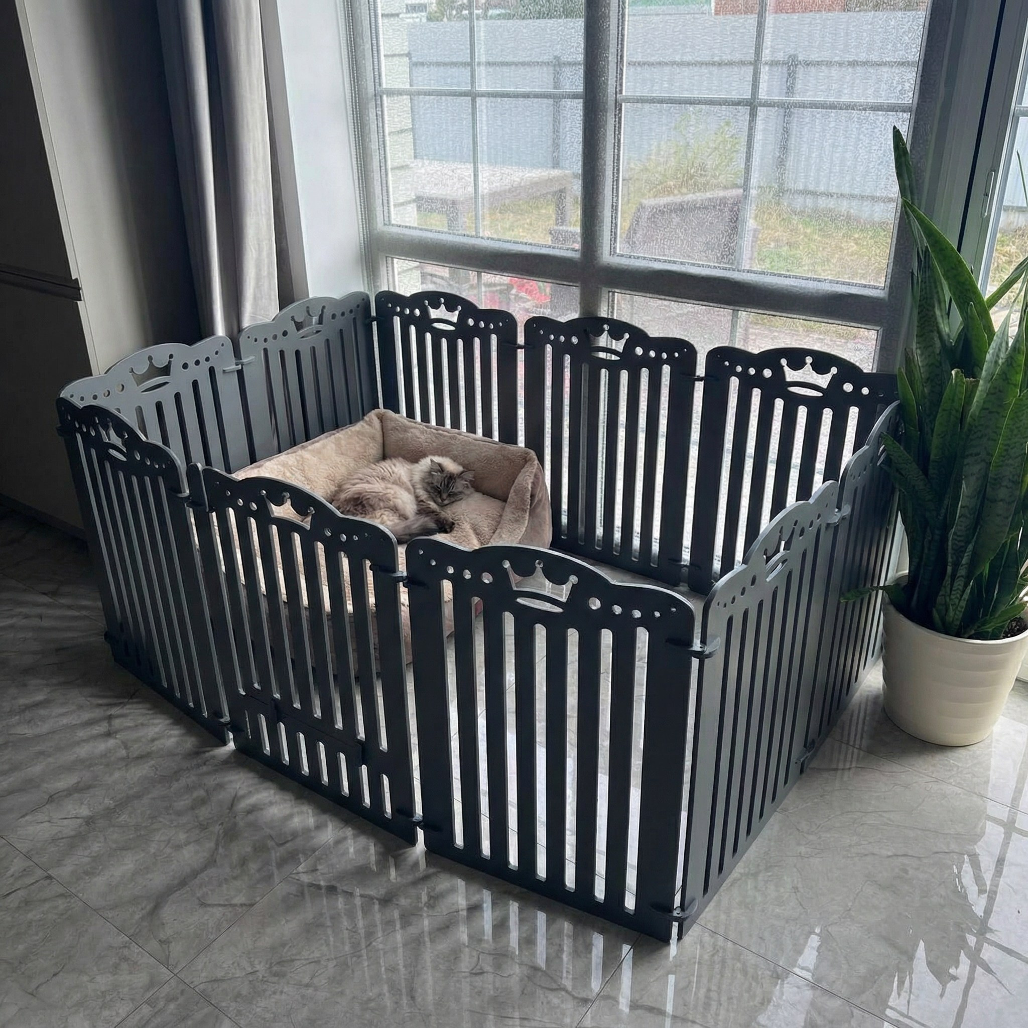 Вольер 10 Секций Серый. Murstyle