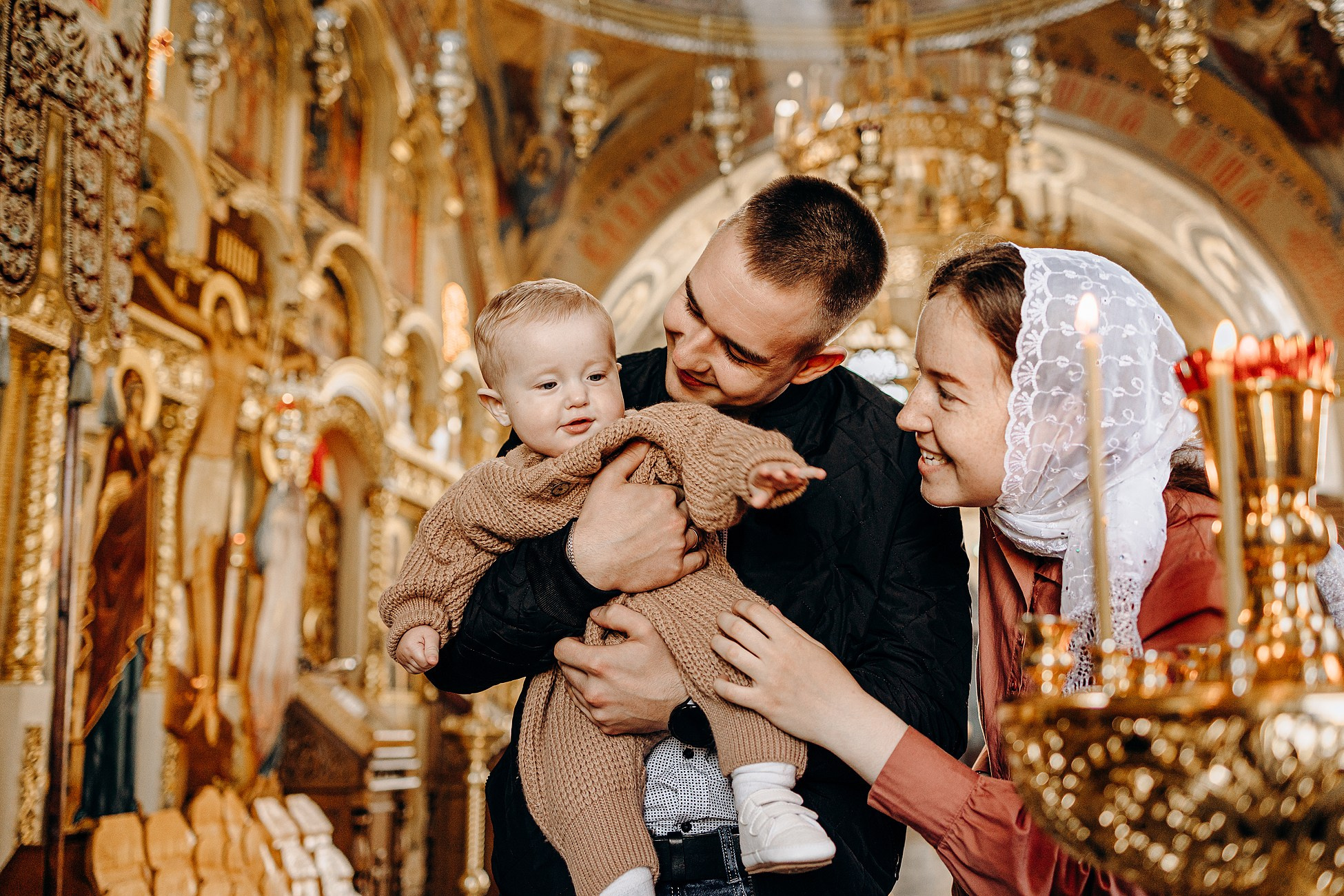 Крещение в Соловцовке. Семейный фотограф в Пензе Мария Левина