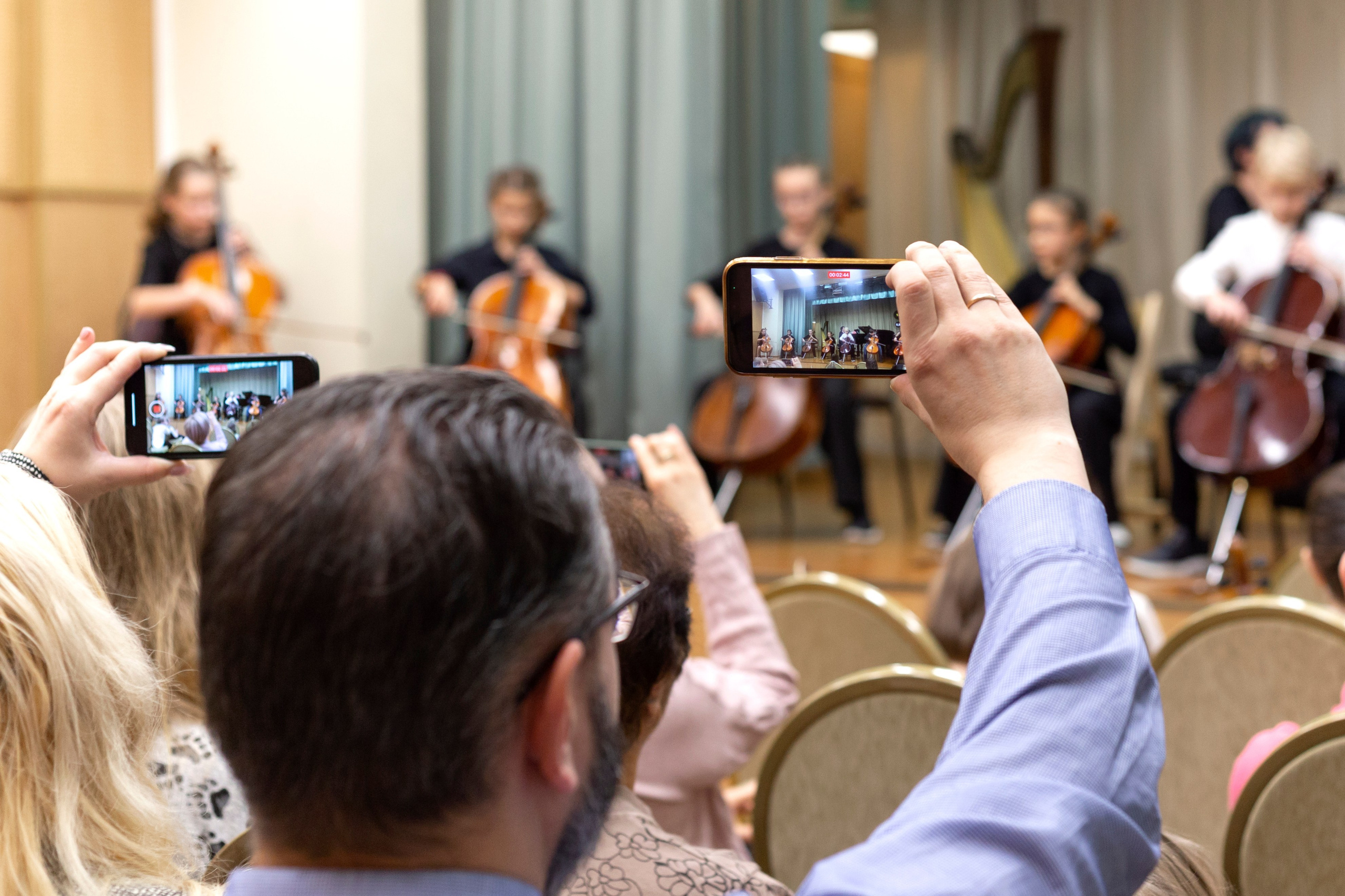 Музыкальный концерт струнных инструментов. Репортажный фотограф в Москве