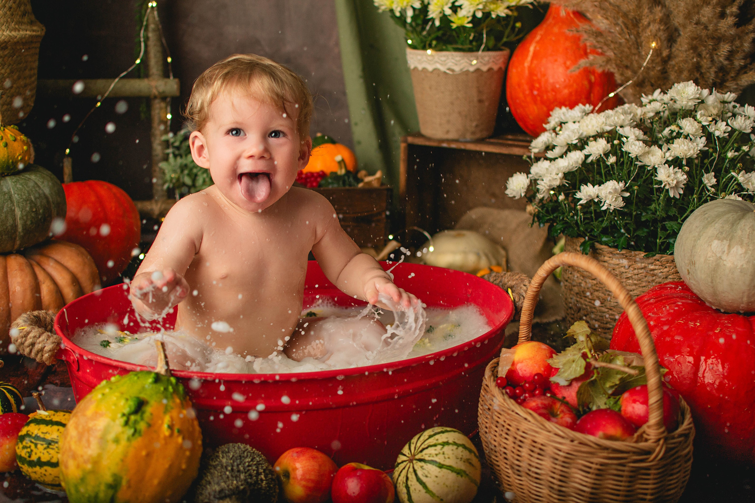 ОСЕННИЙ С ТЫКВАМИ 2024. Фотограф новорождённых в Санкт-Петербурге Наталья Булгакова
