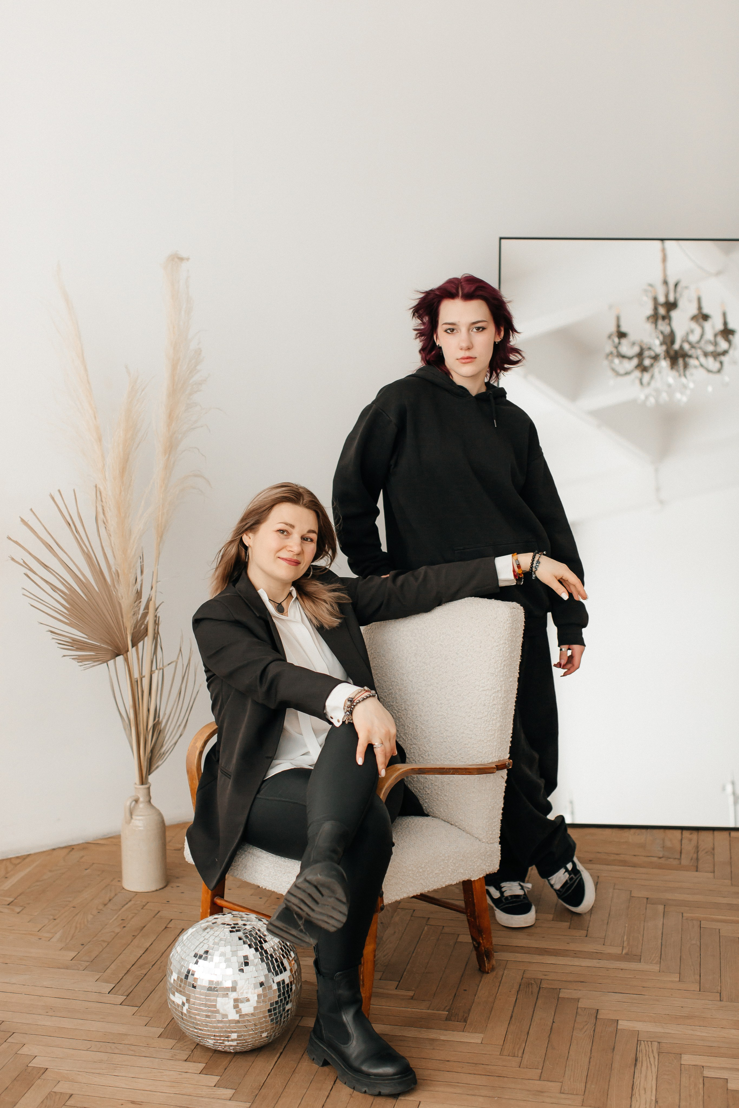 Любовь с семьей в студии. Семейный, детский и школьный фотограф в Москве Рудницкая Анна