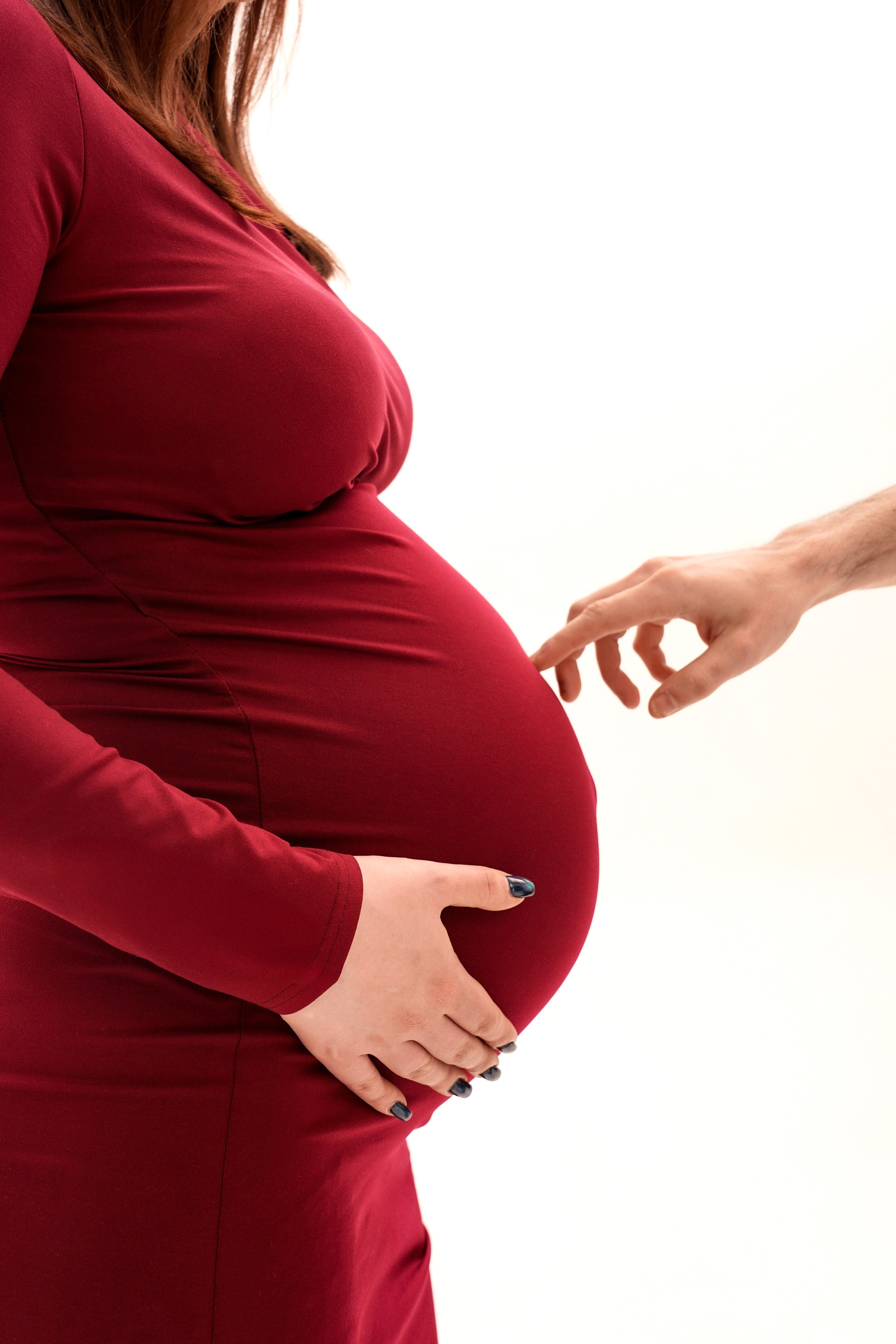 Съемка беременности на циклораме. Диана и Вадим. Анна, фотограф Москва, Зеленоград