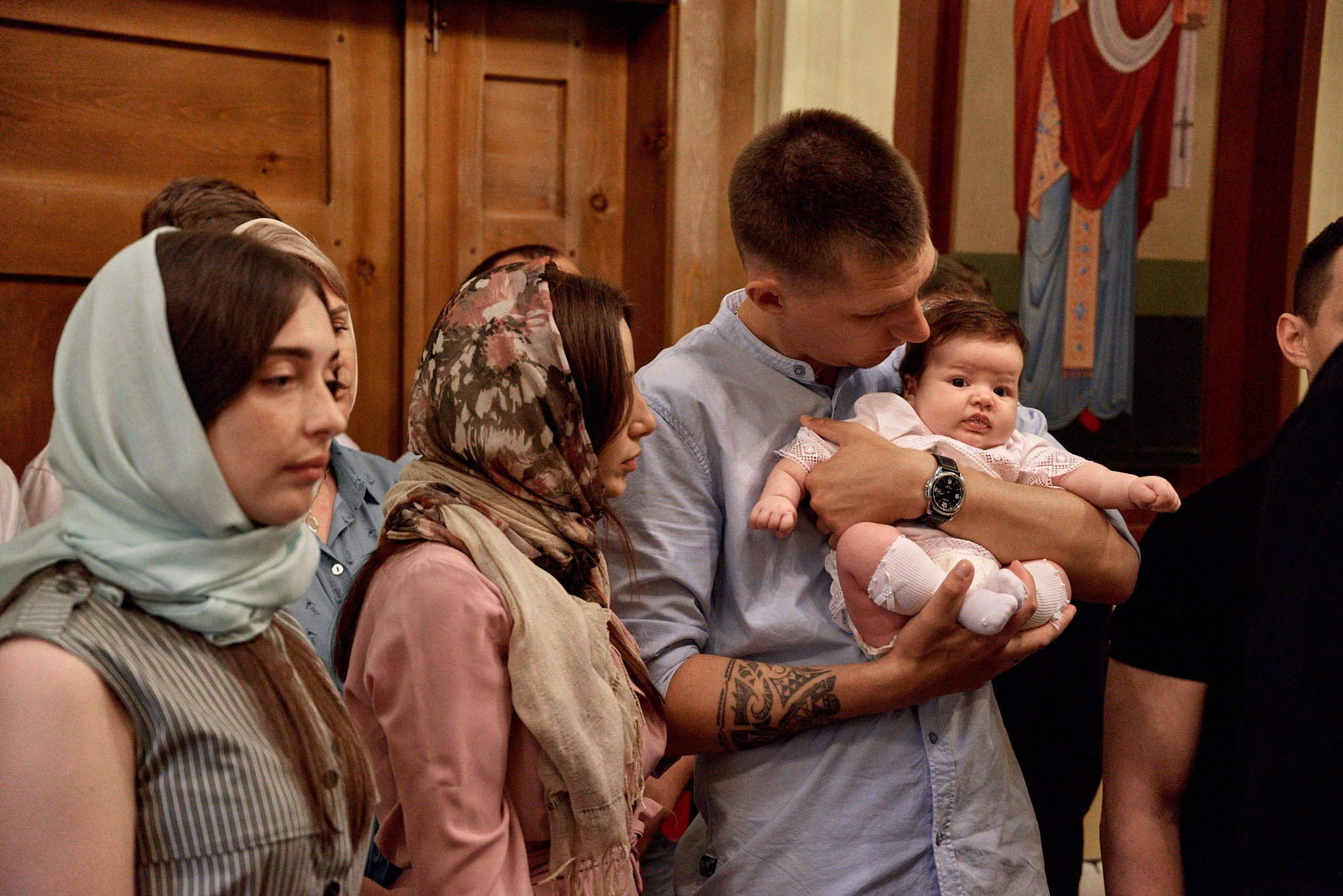 Фотосессия крещение Варвары