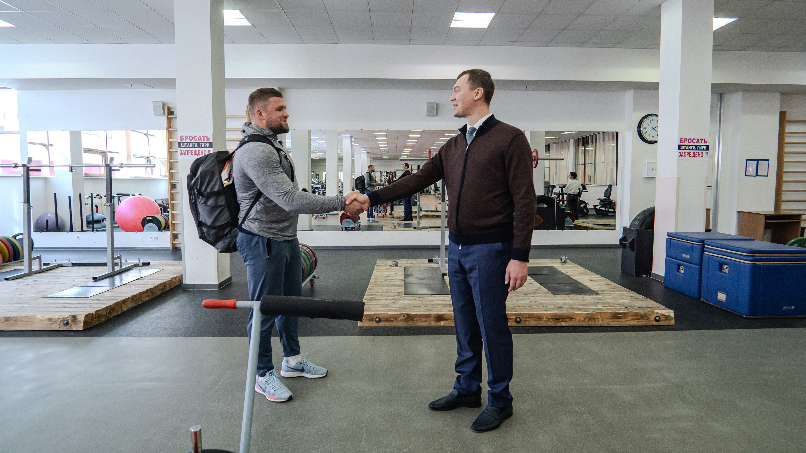 ОСМОТР МИНИСТРОМ СПОРТА РФ УЧЕБНО-ТРЕНИРОВОЧНОГО ЦЕНТРА НОВОГОРСК, МОСКВА. Репортажный и интерьерный фотограф, фотохудожник