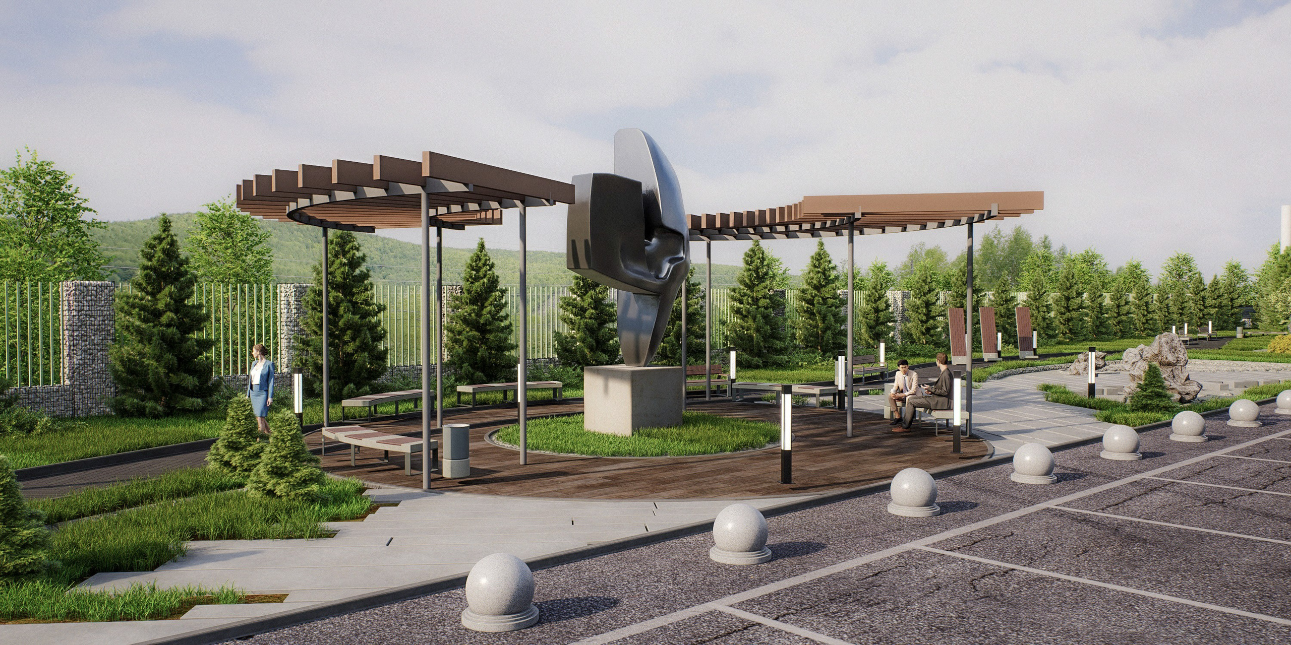 Сквер ГОК «Солнечный». Архитектурно-дизайнерское бюро ROOMS