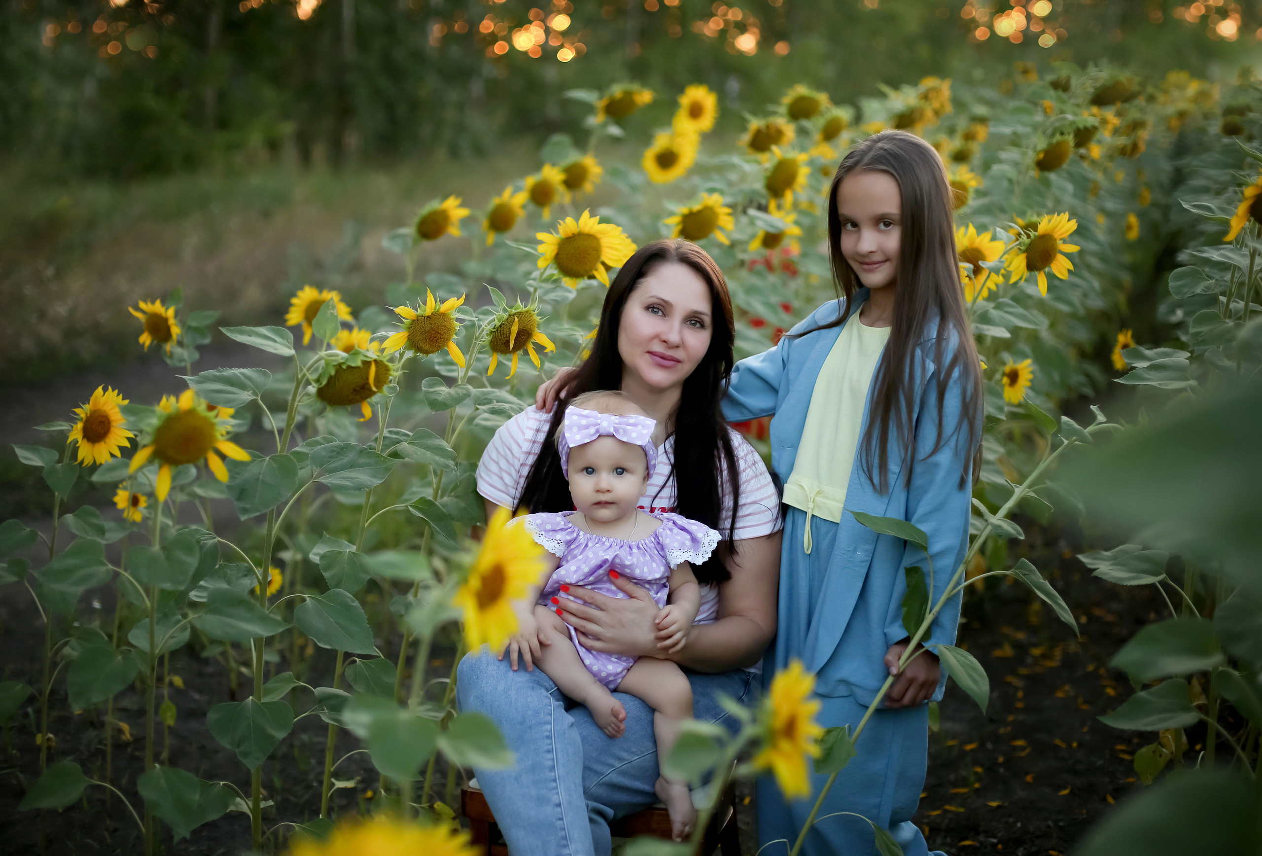 Людмила и ее дочки Кристина и Иришка. Семейный и детский фотограф Анна Петракова
