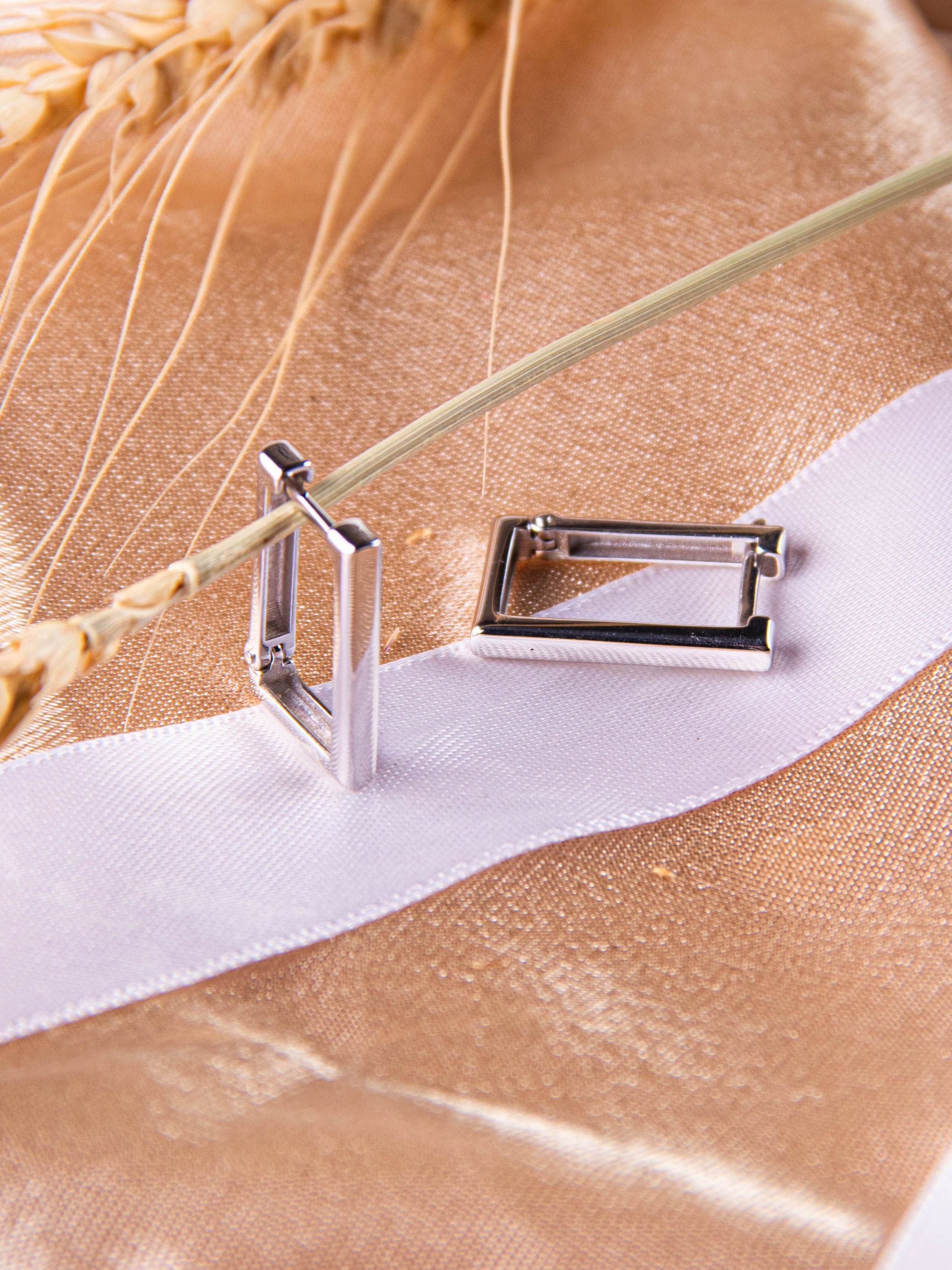 Серьги серебро. «Матрица»