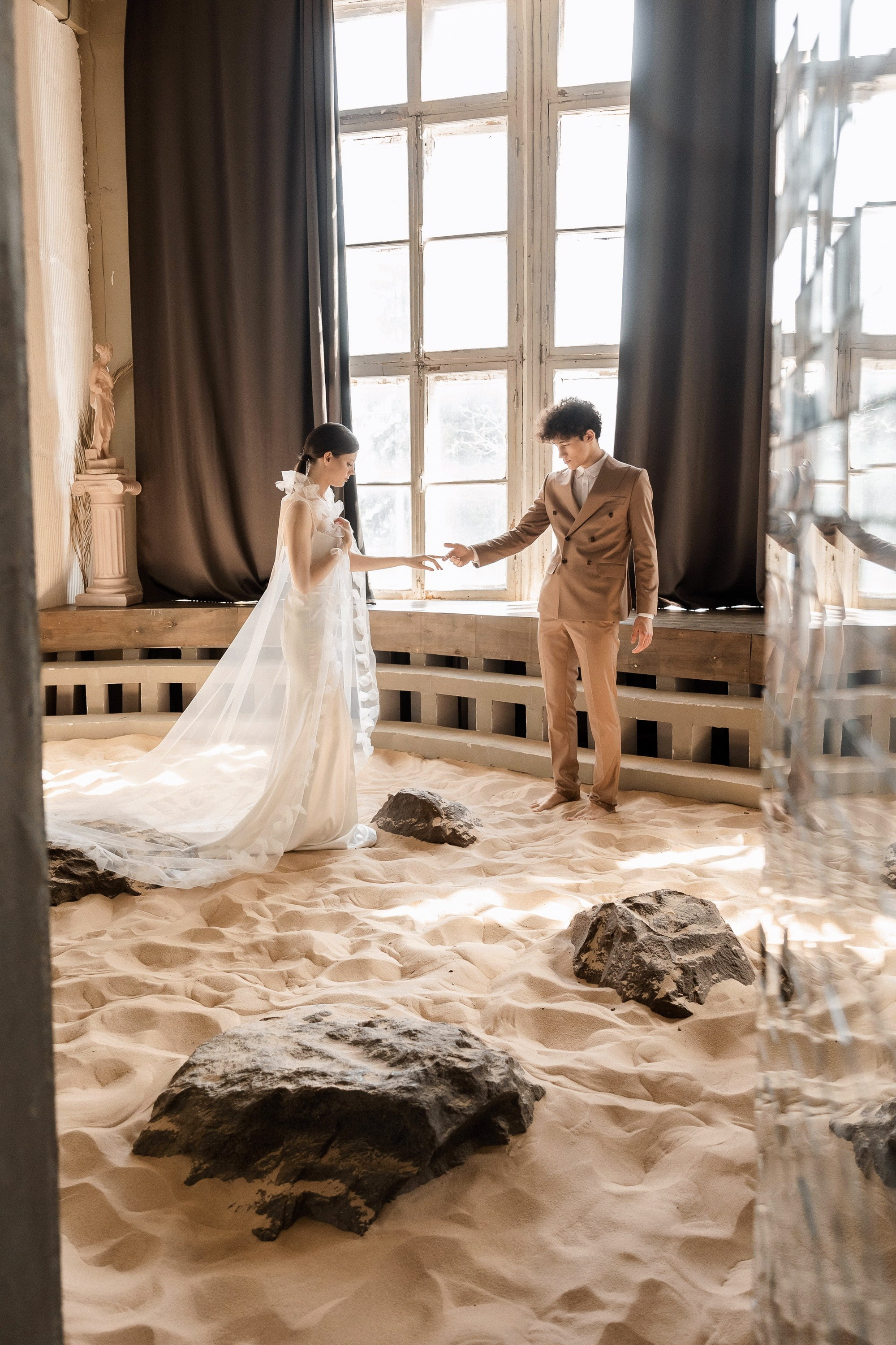 Свадебная фотосессия в студии. Свадебный фотограф в Нижнем Новгороде и Москве Сергей Воробьев