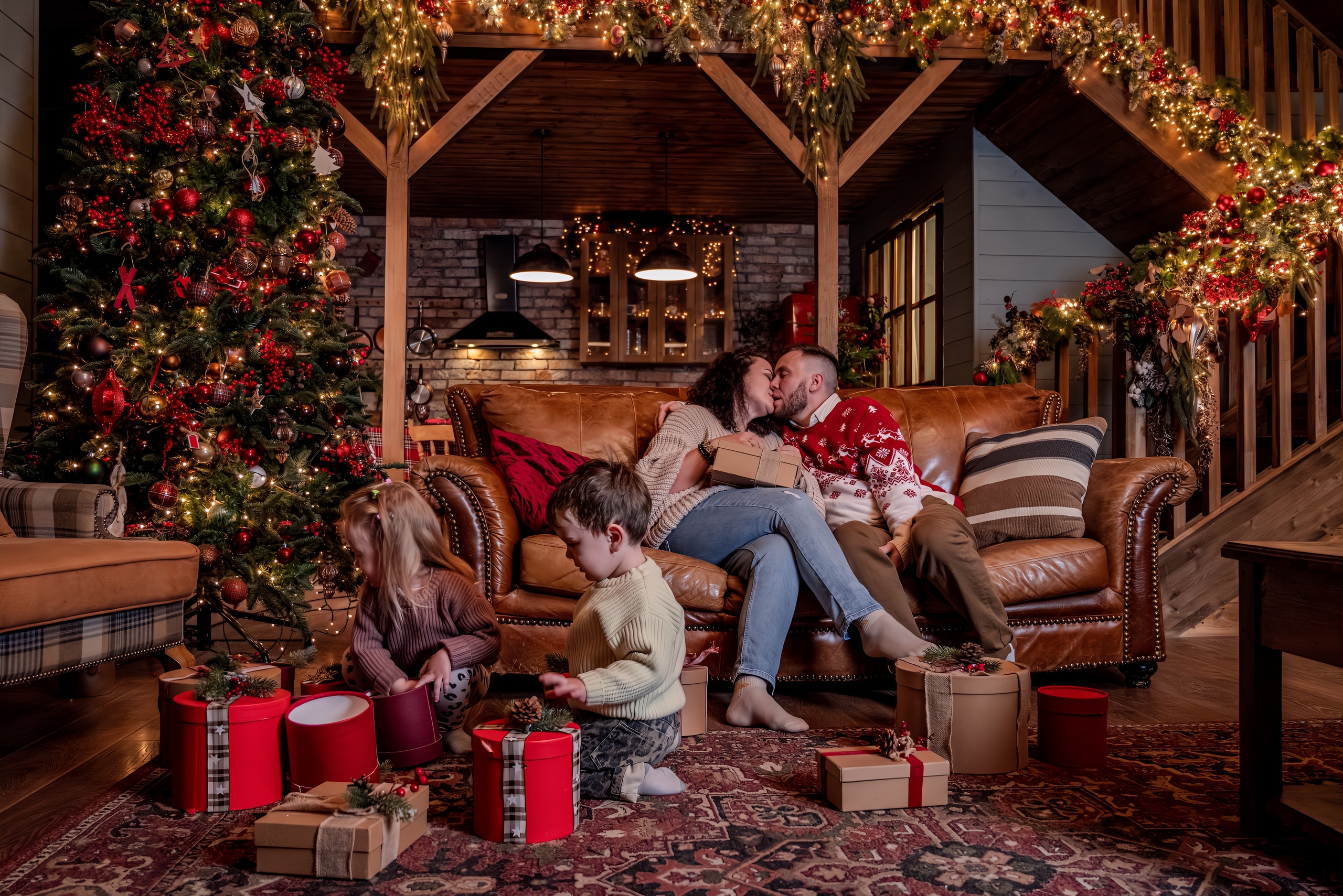 Семейный вечер в Шале. Семейный и детский фотограф Москва