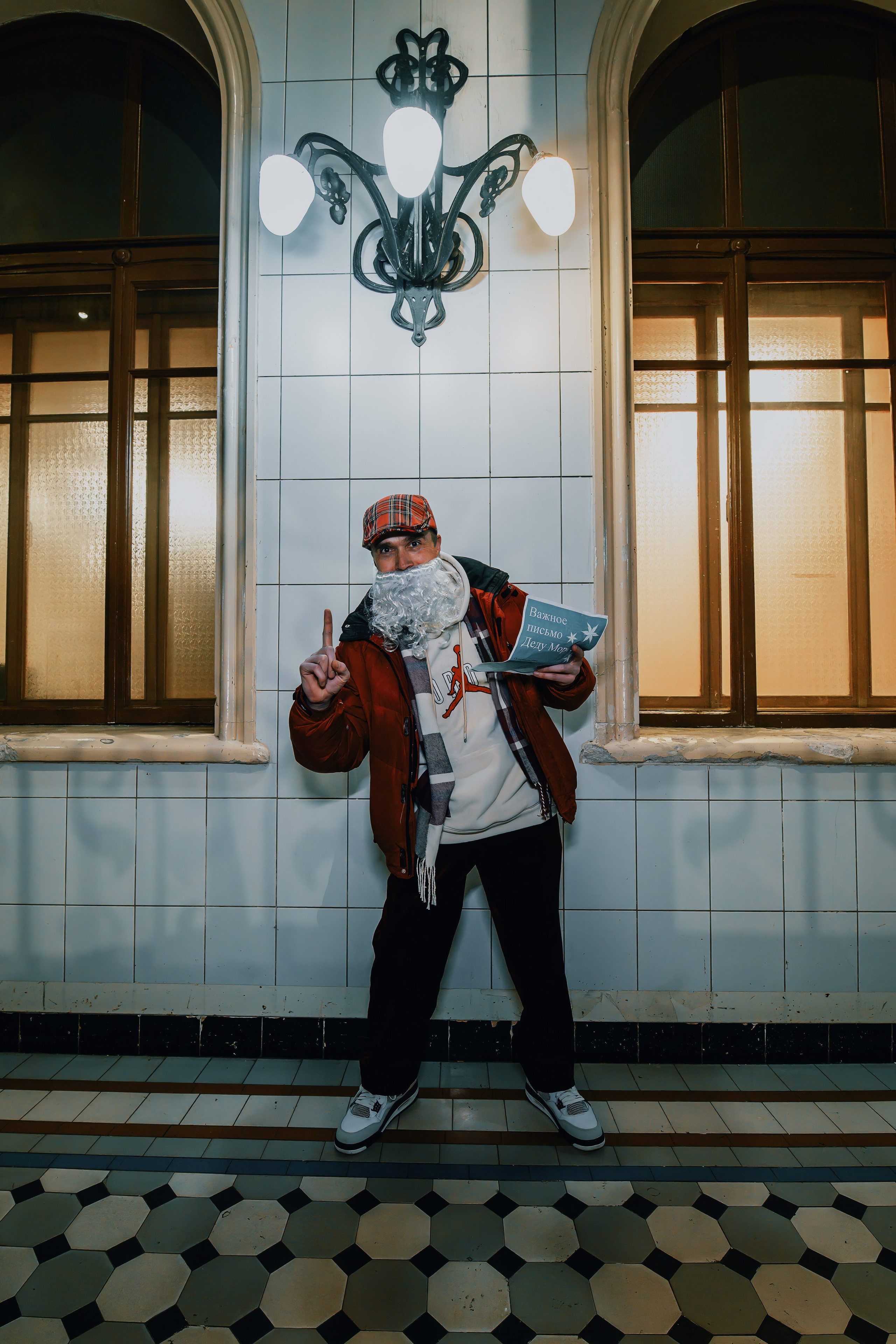 Дед Мороз на стиле. Профессиональный фотограф в Санкт-Петербурге