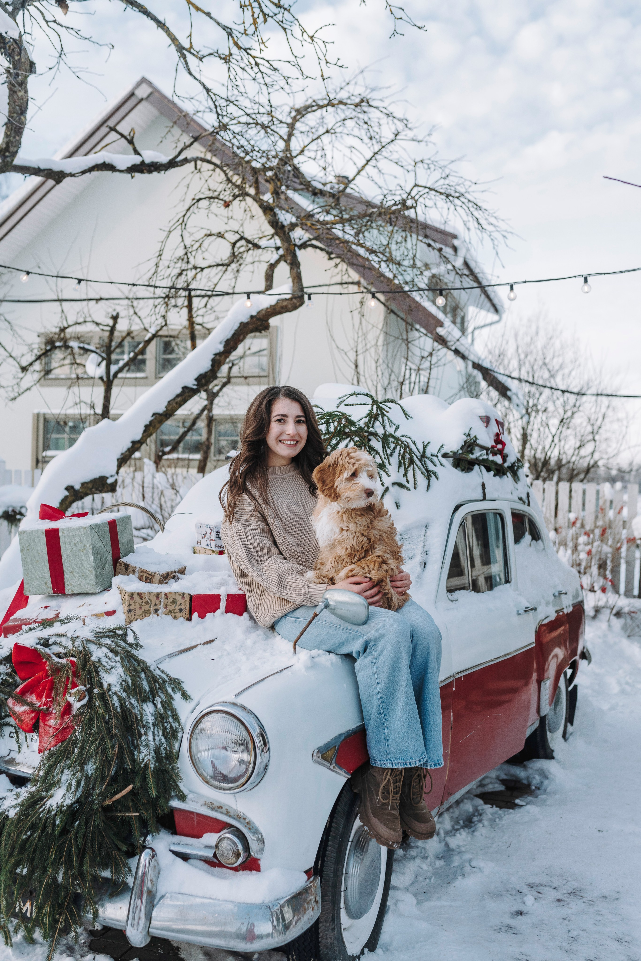 Мёрфи, Таня и Антон. Фотограф анималист в Спб недорого Олеся Майорова