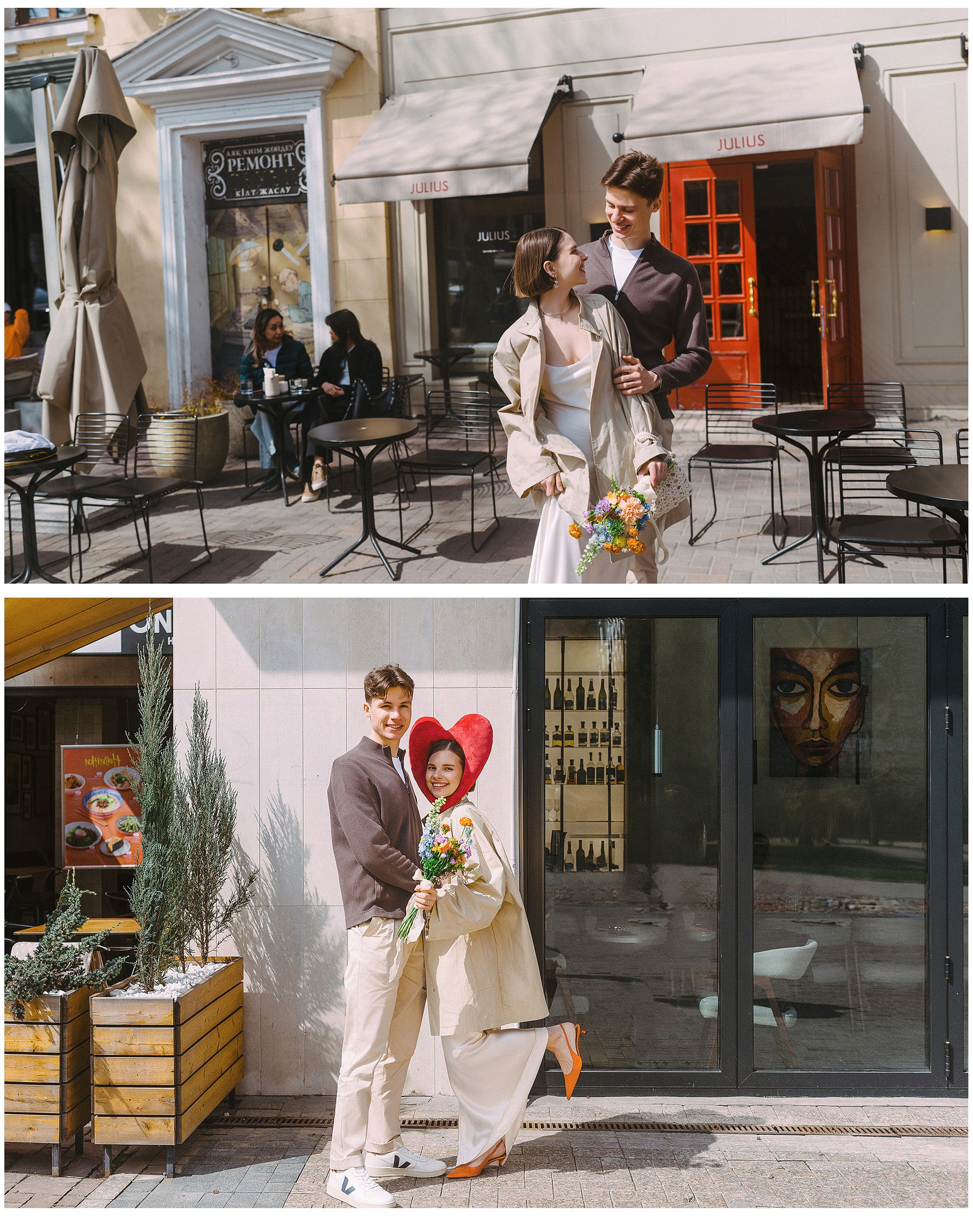 Саша+Наташа/Стрит съёмка. Фотограф в Алматы — Алексей Коньков | Репортаж, свадьбы, портреты