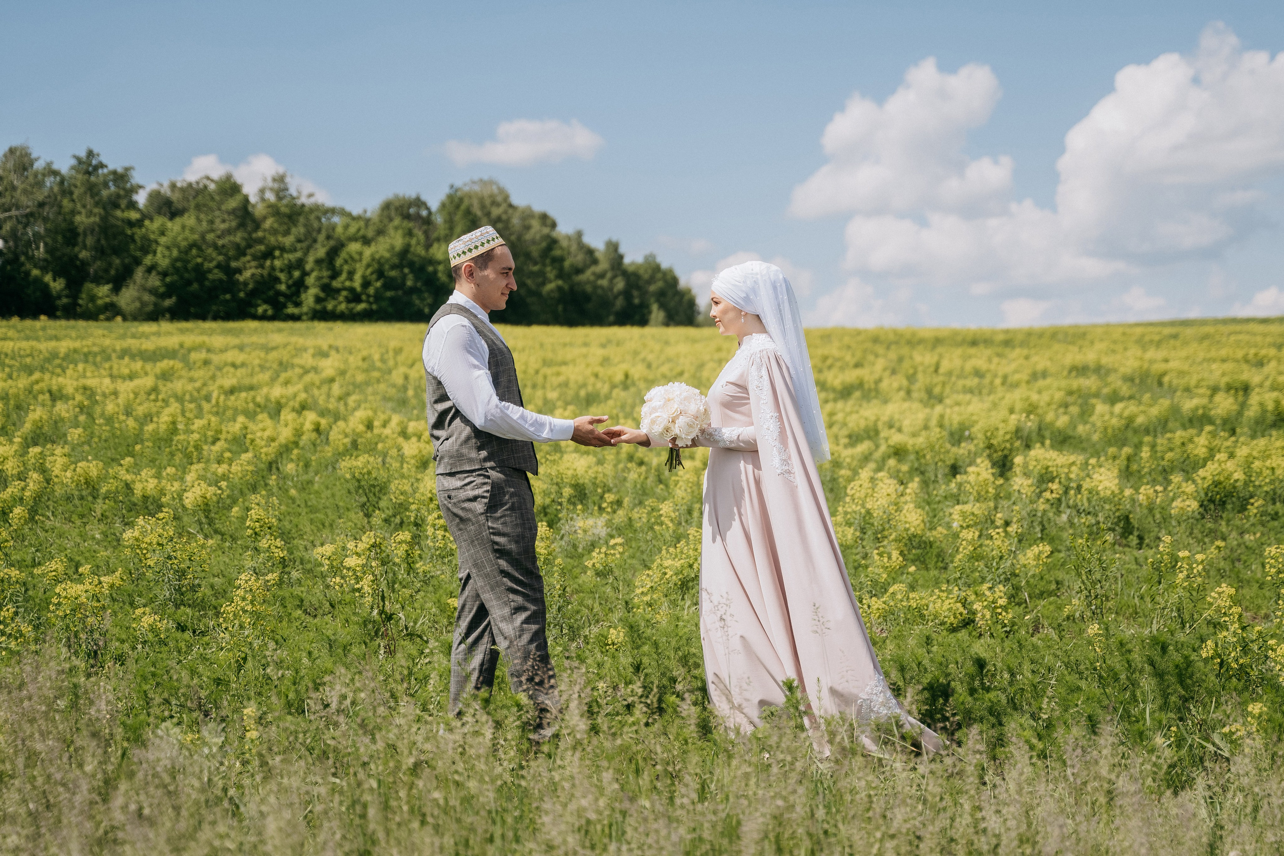 Асхат и Аделия. Свадебный семейный фотограф Ксения Божко Уфа Раевка никах в Нарыстау