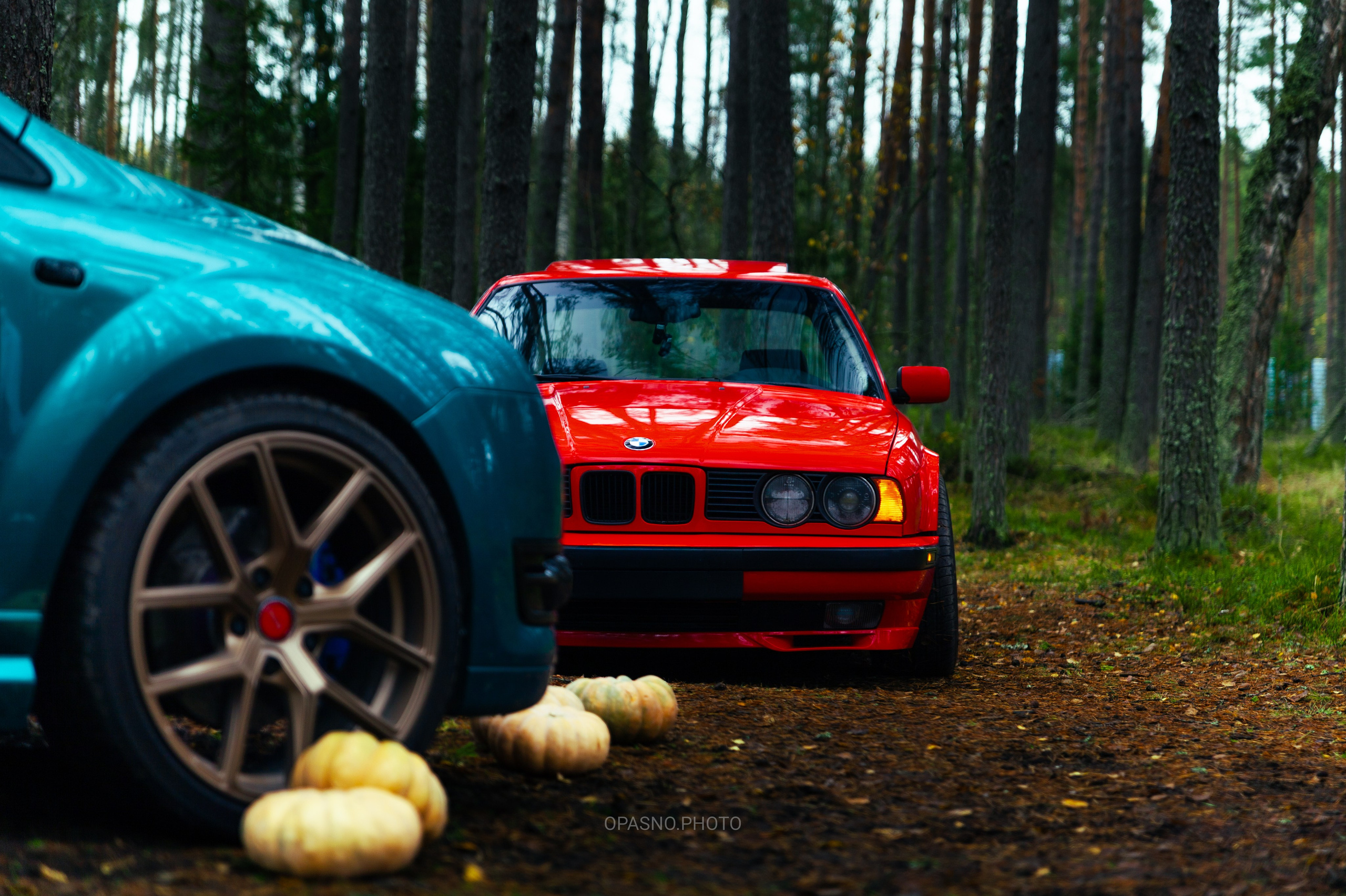 BMW 540 E34 художественная съемка. Opasnophoto.com