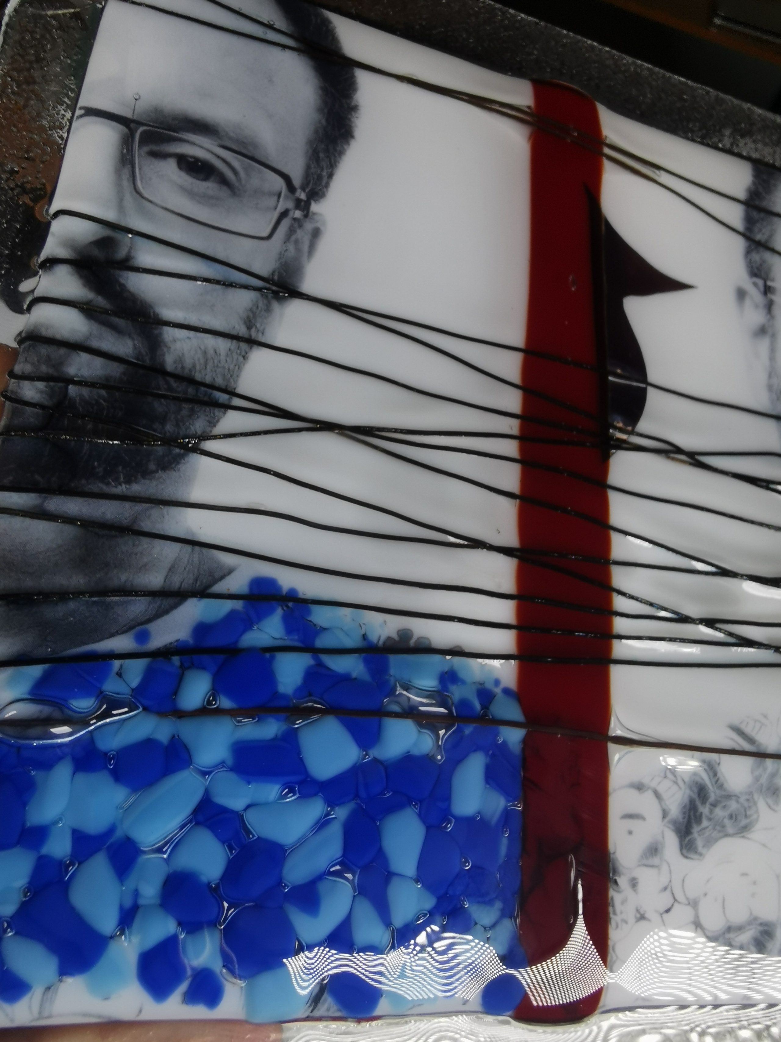 Арт-работа в технике фьюзинга с использованием фото-портрета. Создание фото-видео визуала в Воронеже и РФ. Виталий Дедов