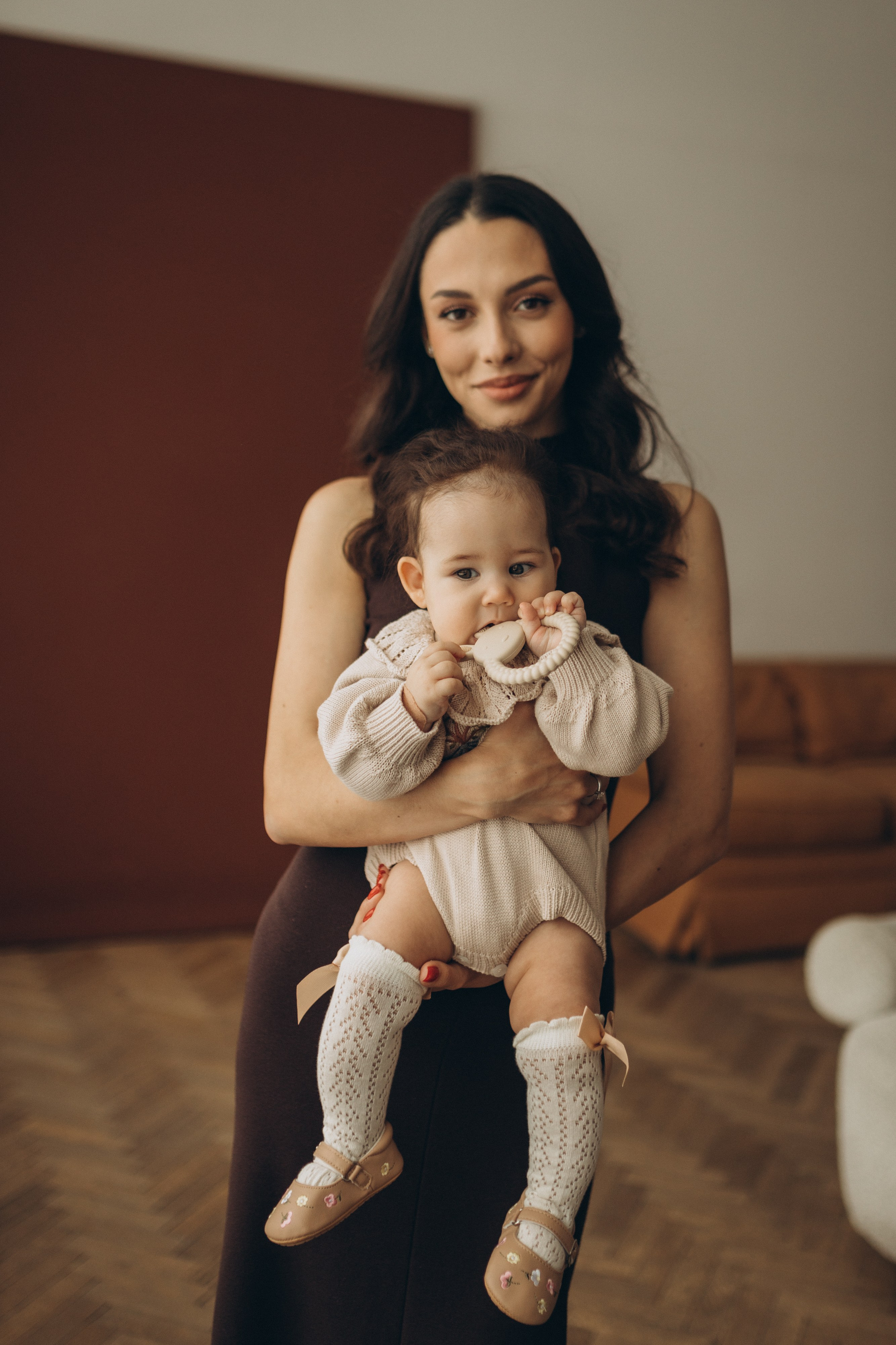 Арина с мамой и папой. Семейный фотограф Мария Маркова Москва и Одинцово