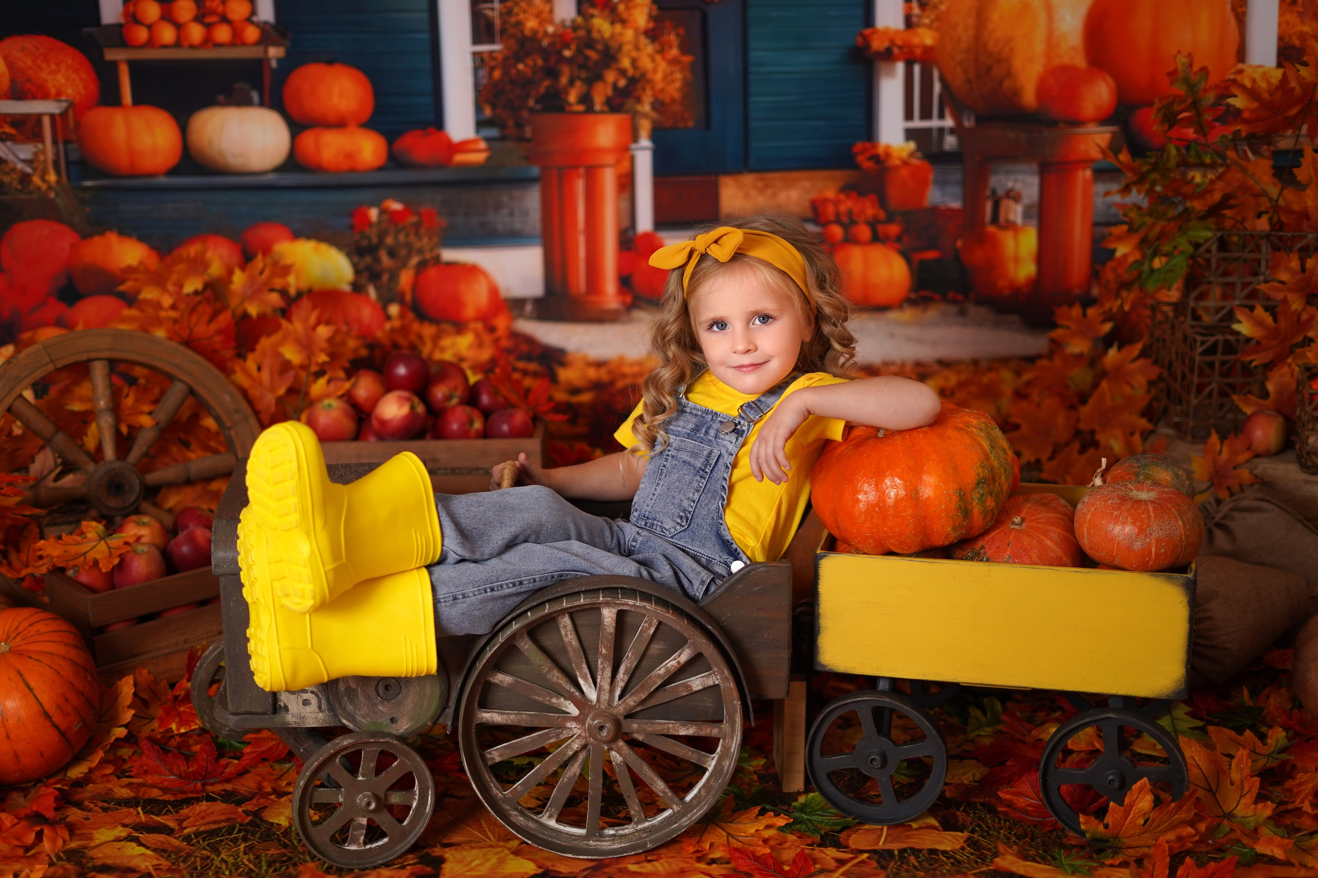 Осенний фотодень в студии Антураж. Детский семейный фотограф Краснодар