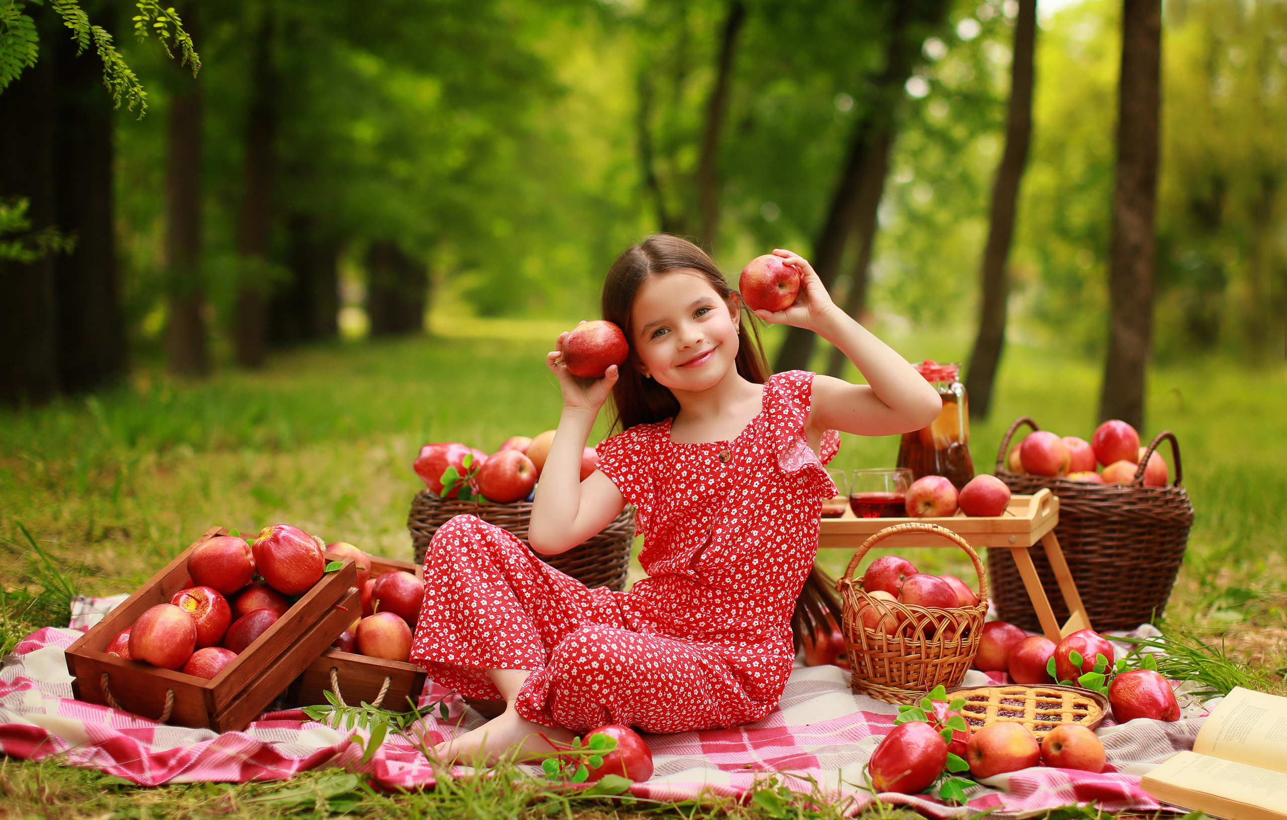 Яблочный пикник. Детский семейный фотограф Краснодар