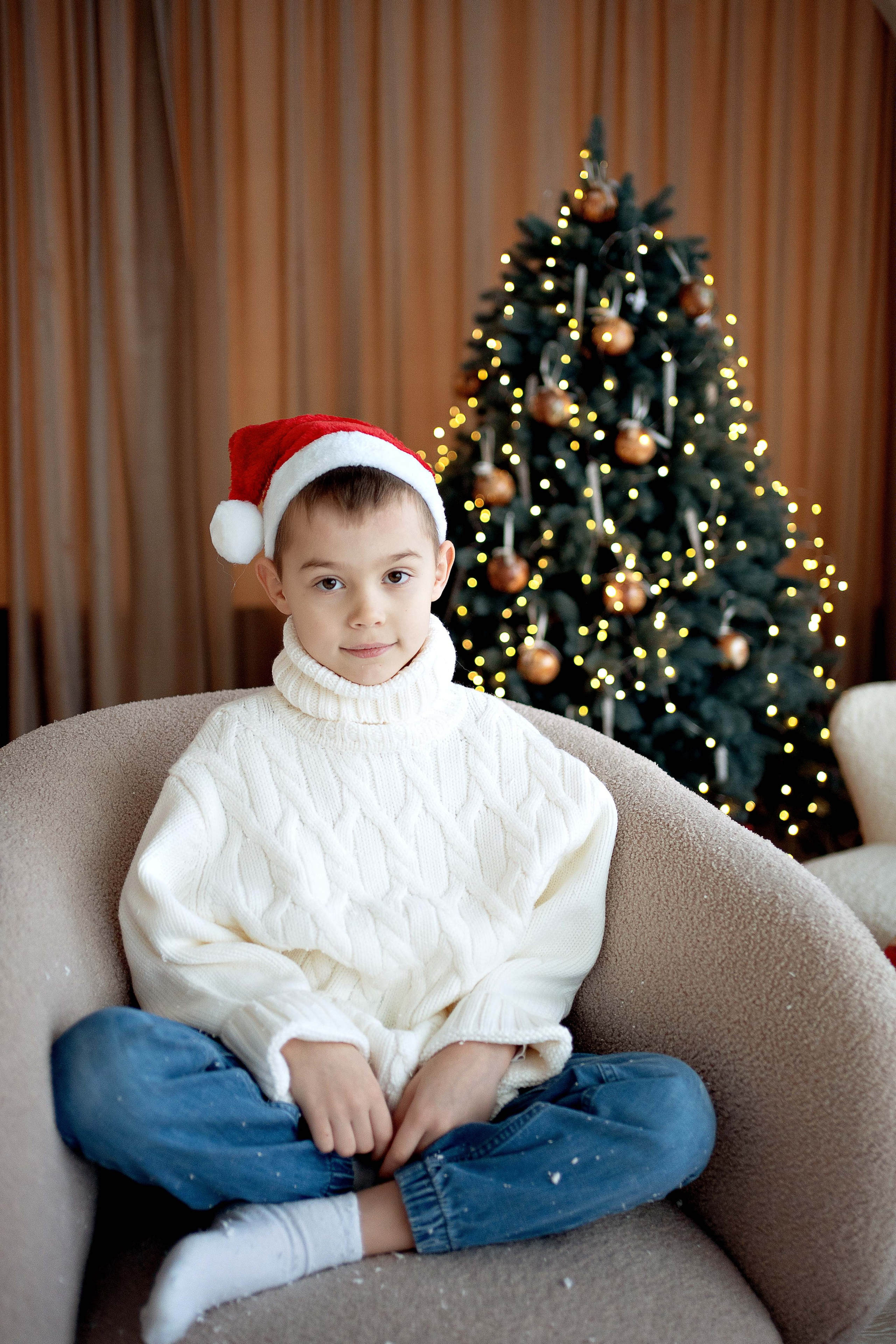 Новогодняя фотосессия в студии ZOOM. Семейный и детский фотограф в Москве Екатерина Офицерова