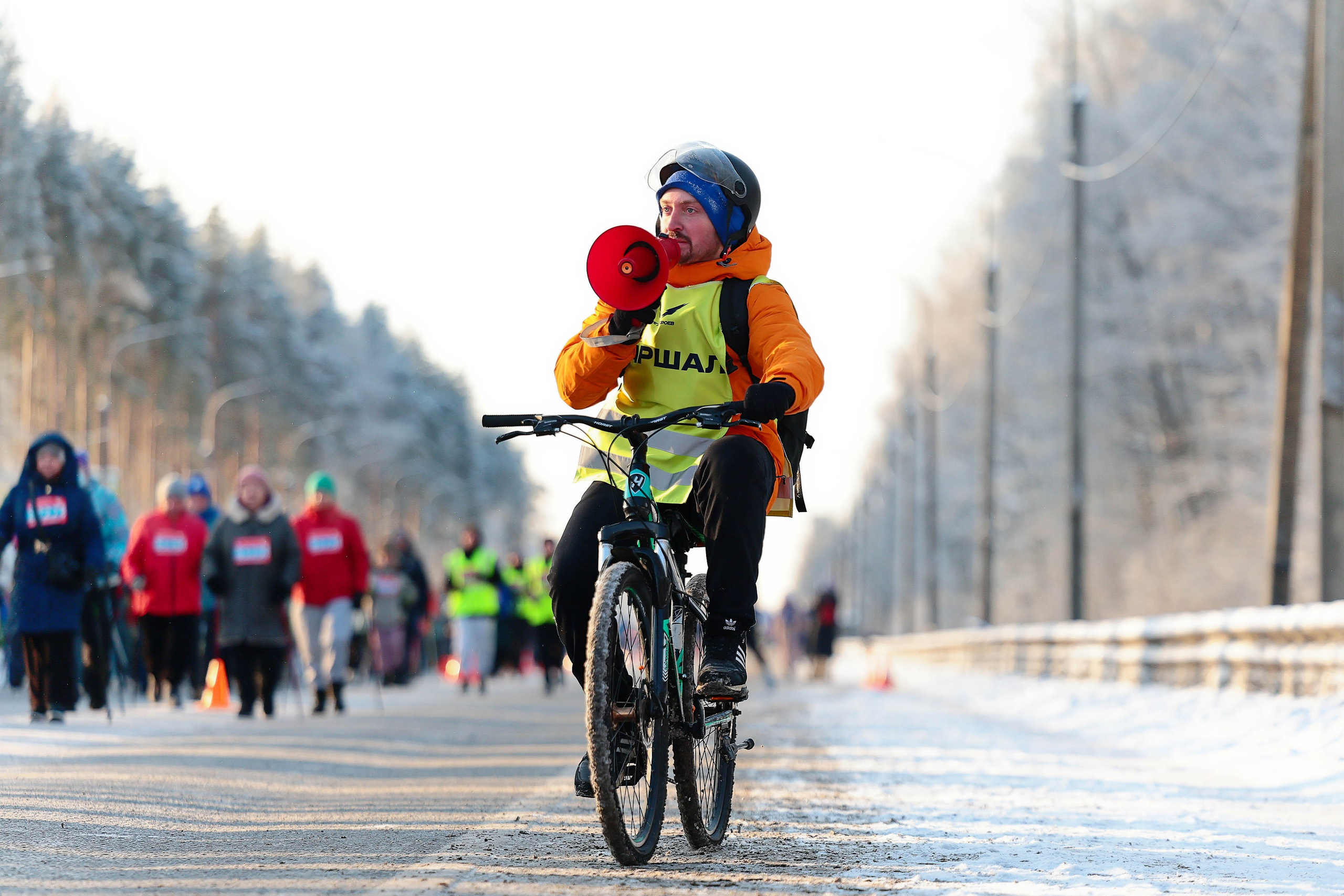 Зимний марафон «Дорога жизни» 2026. Спортивный фотограф в Санкт-Петербурге Илья Vacool