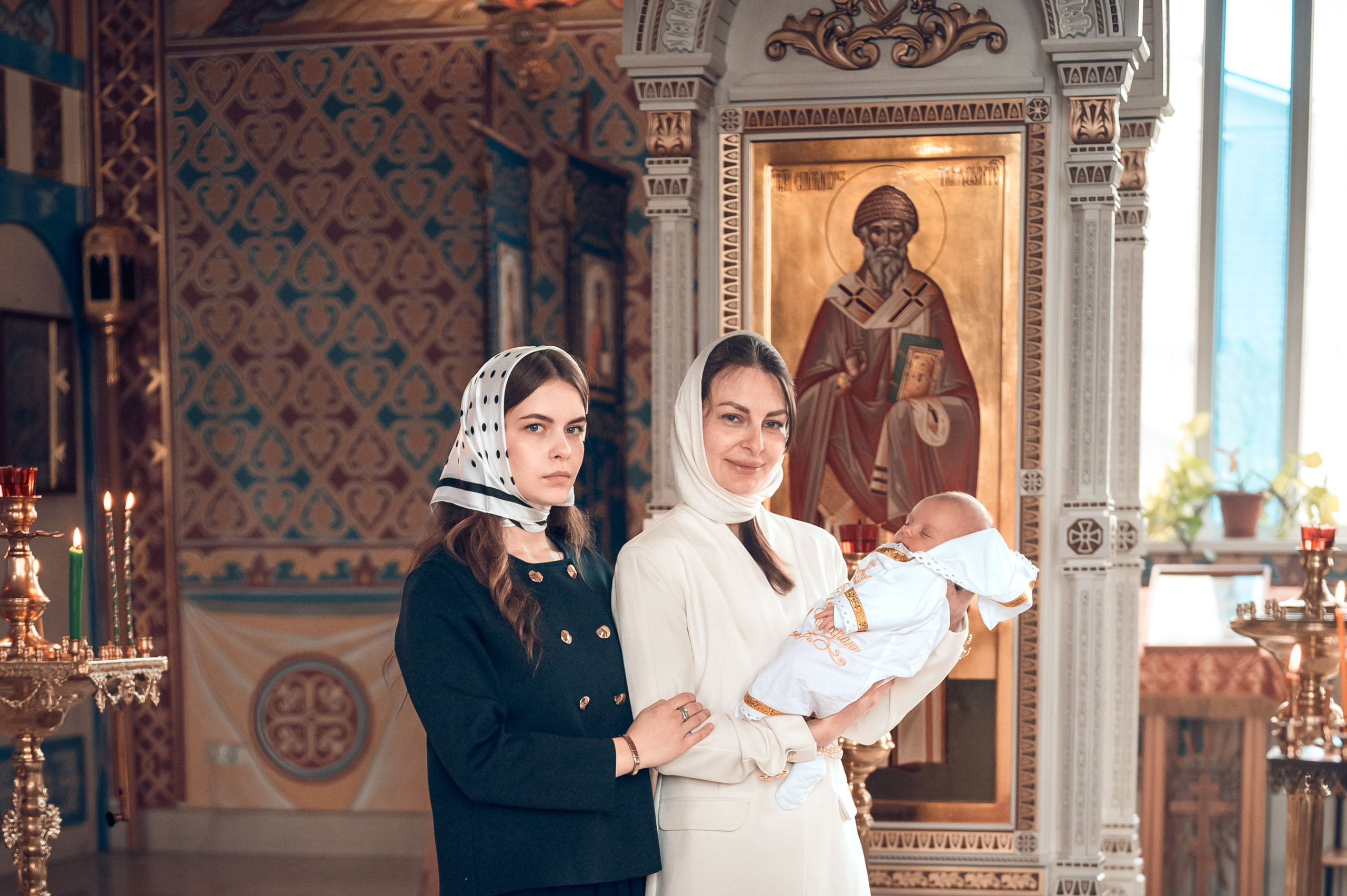 Таинство Крещения Трофима храм иконы Божией Матери «Неупиваемая Чаша». Фотограф на Таинство Венчания и Крещения в Краснодаре Абрамова Людмила