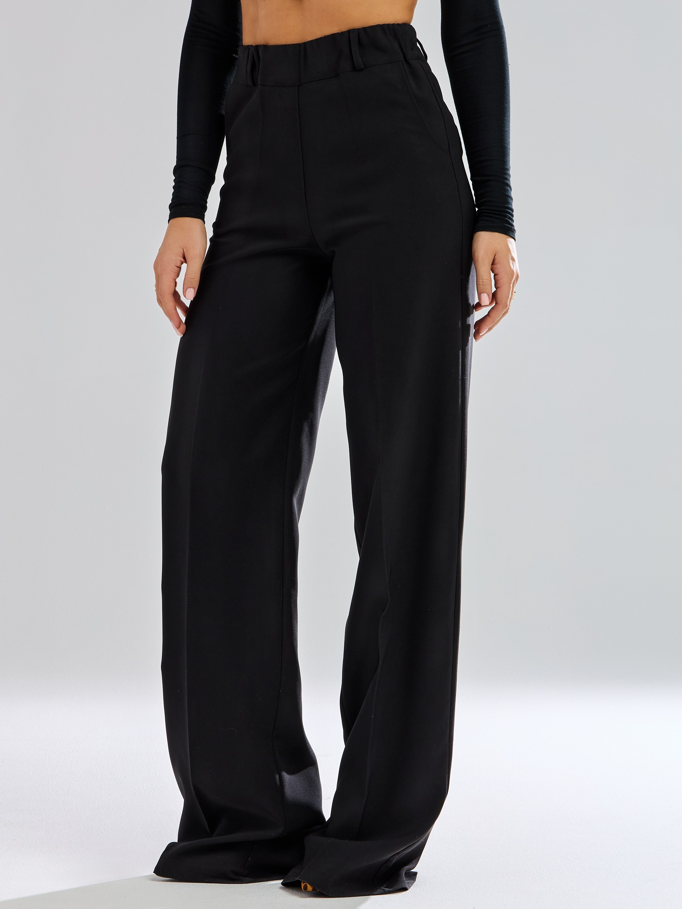 Брюки широкие из трикотажа. Главная