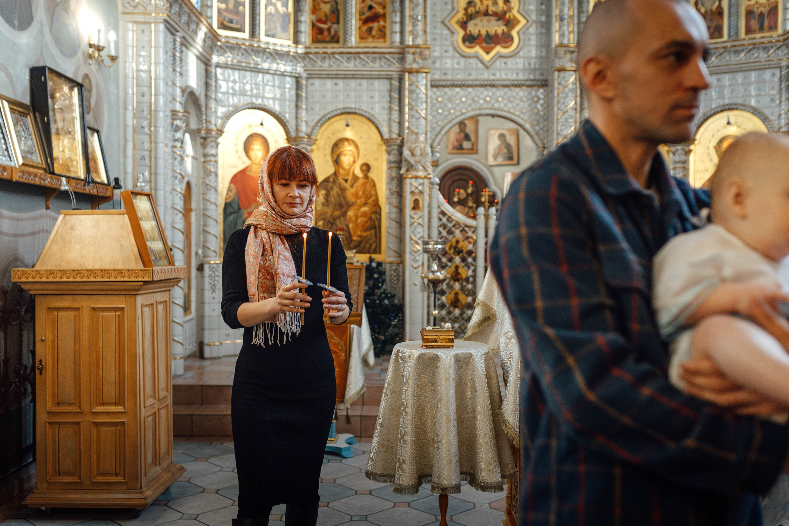 Крещение Александра, храм Иова Многострадального (Дом Милосердия), Минск, январь 2026