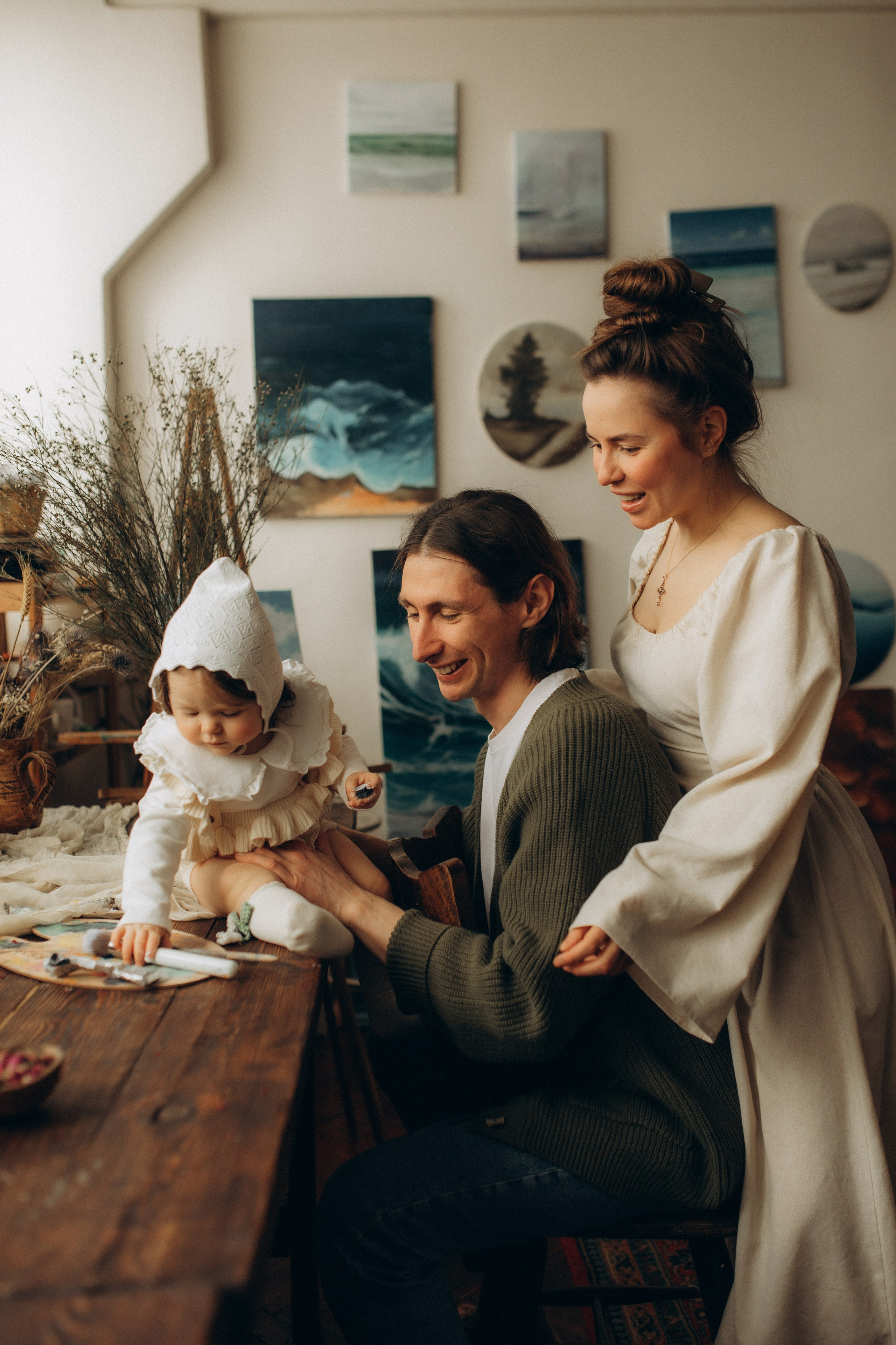 Семейная съемка в студии. Семейный и детский фотограф в Москве Антонина Смирнова