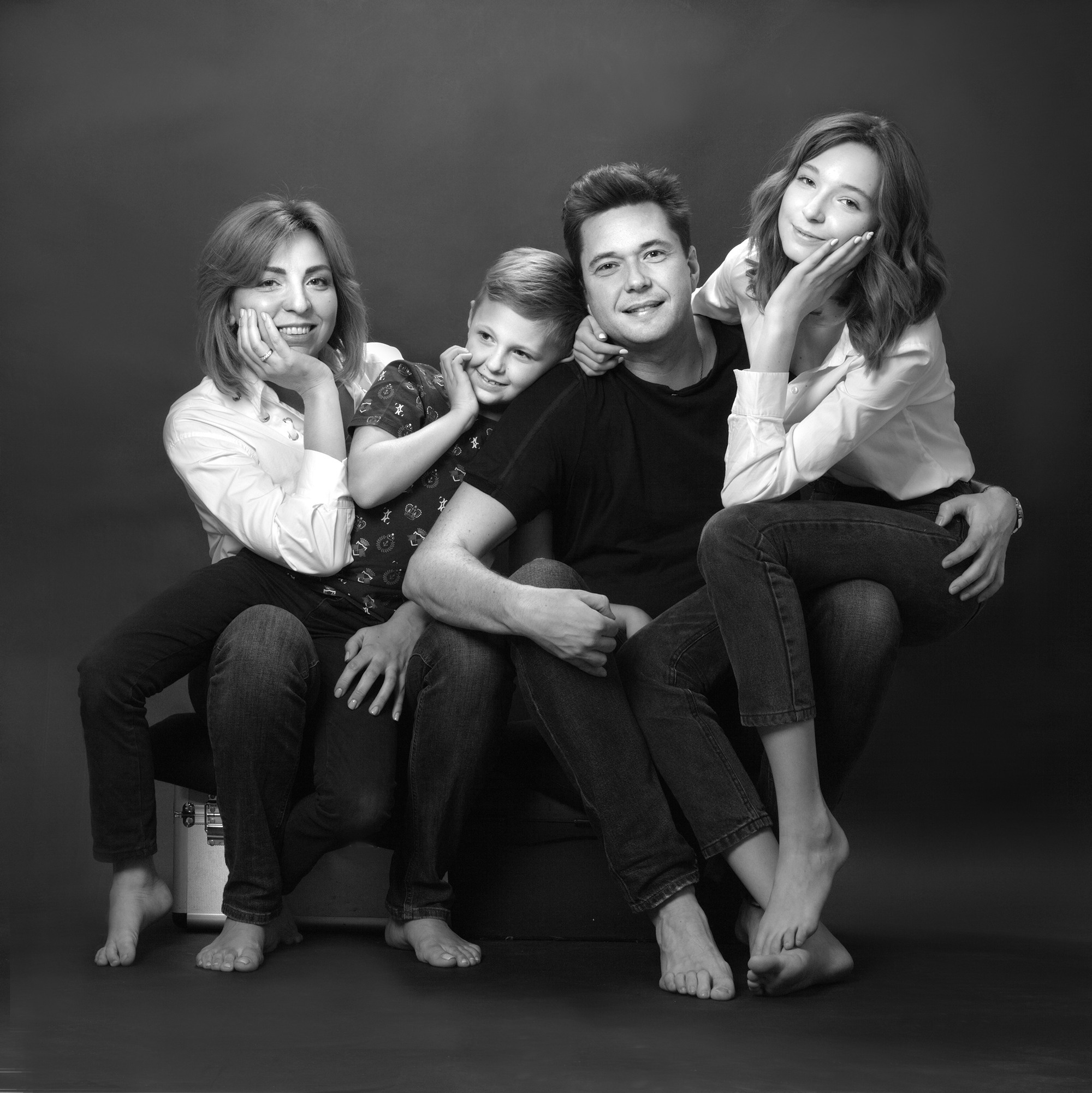 Семейный портрет. Евгений Левитан-Военский, портретный фотограф в Москве