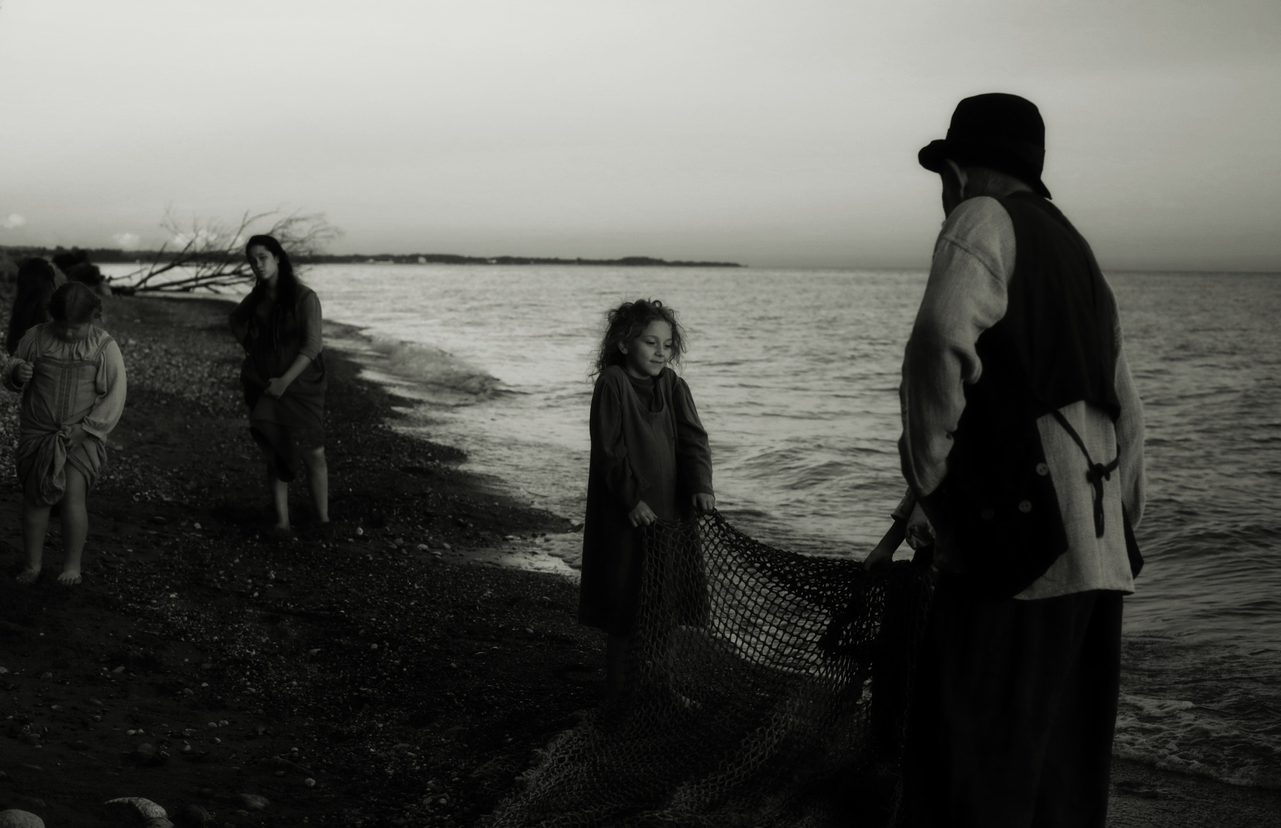 Кинематографическая съемка. Старик и дети. Ekaterina Beridze