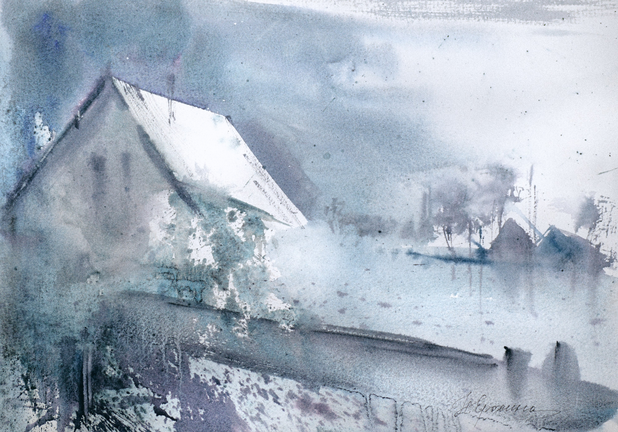 Пейзаж 17 (24×34 см) 4 000 р. ГАЛЕРЕЯ