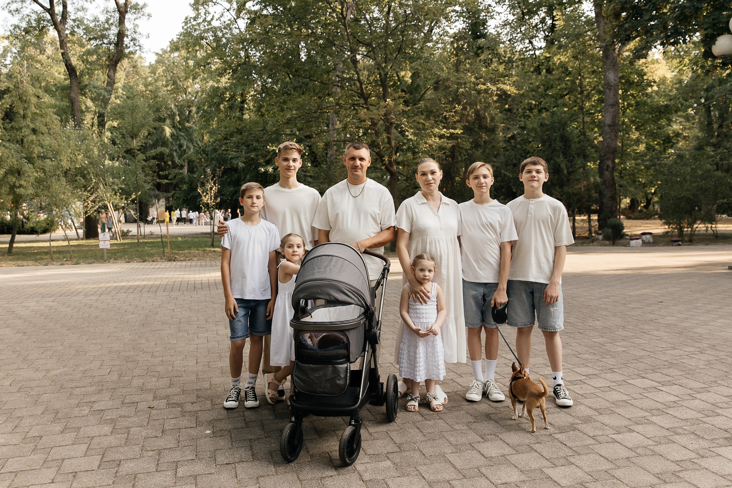 Семья из 7 детей. Свадебный и семейный фотограф Виолетта Сидельникова. Краснодар, Россия, Беларусь, Европа