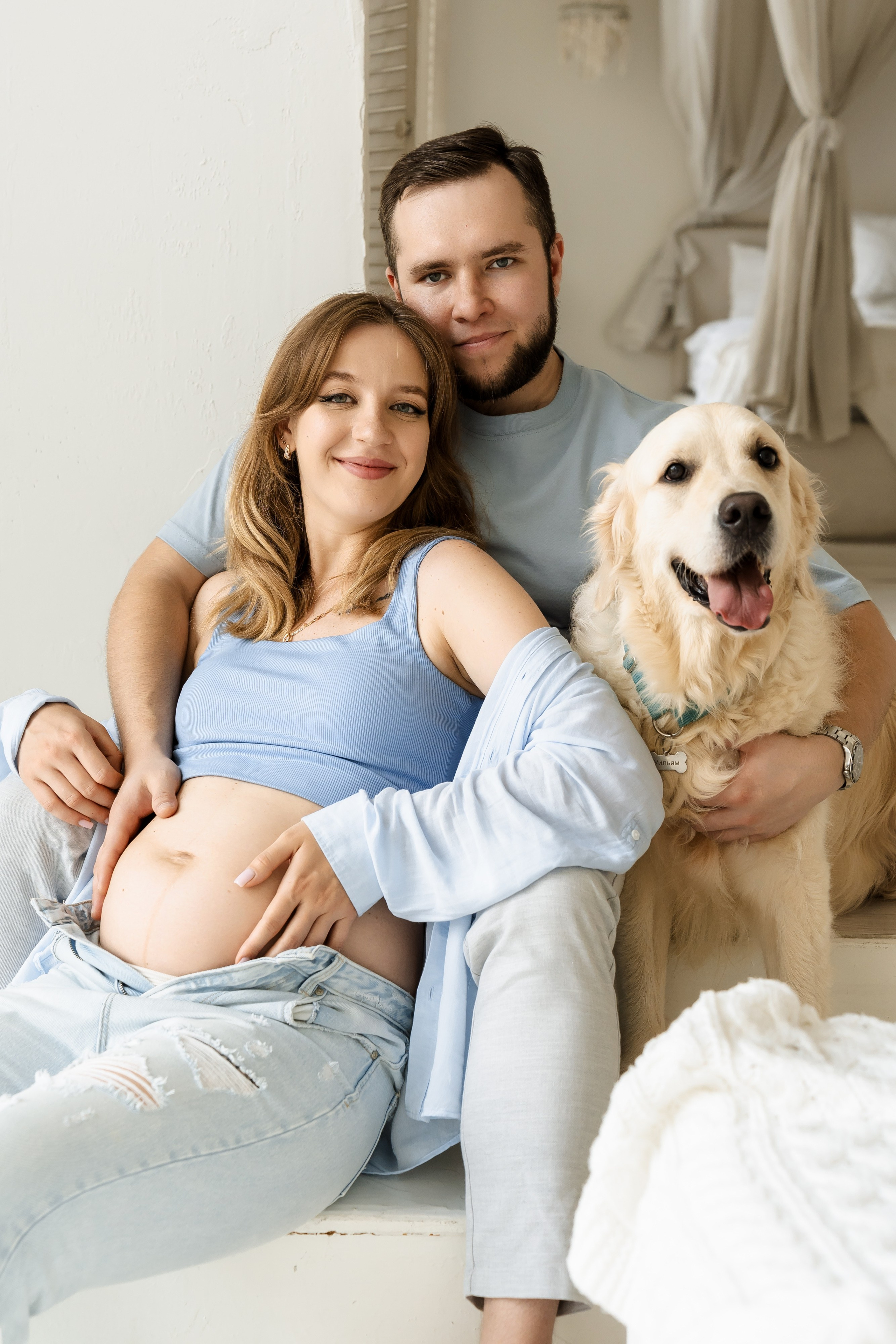 Кристина, Вадим и Уильям | фотосессия беременности. Свадебный фотограф в Москве Яна Деньгина