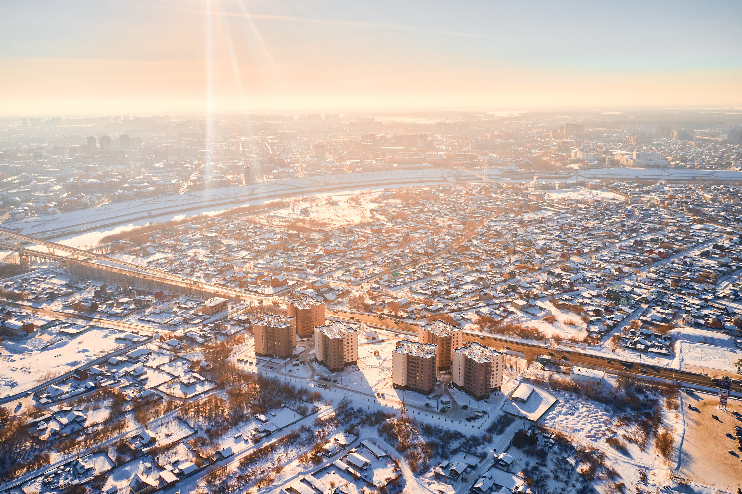 ЖК «Салют» День. Бизнес портрет Аэросъемка Интерьерная съемка Тюмень