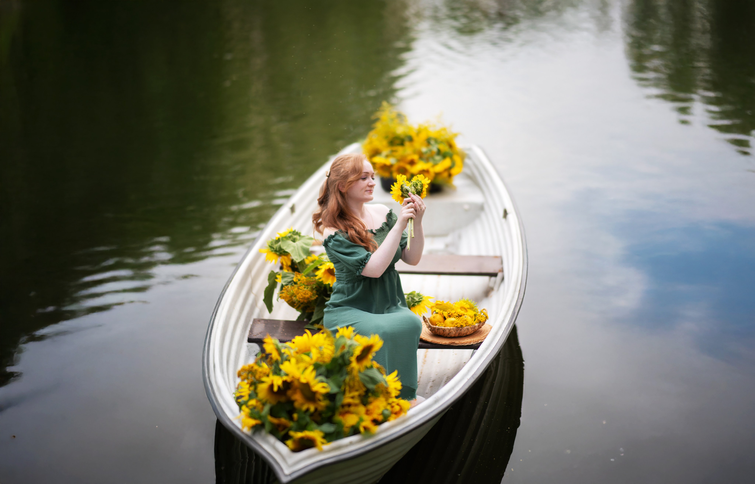 Фотопроект «Лодка с подсолнухами». Детский и семейный фотограф Москва Рязань