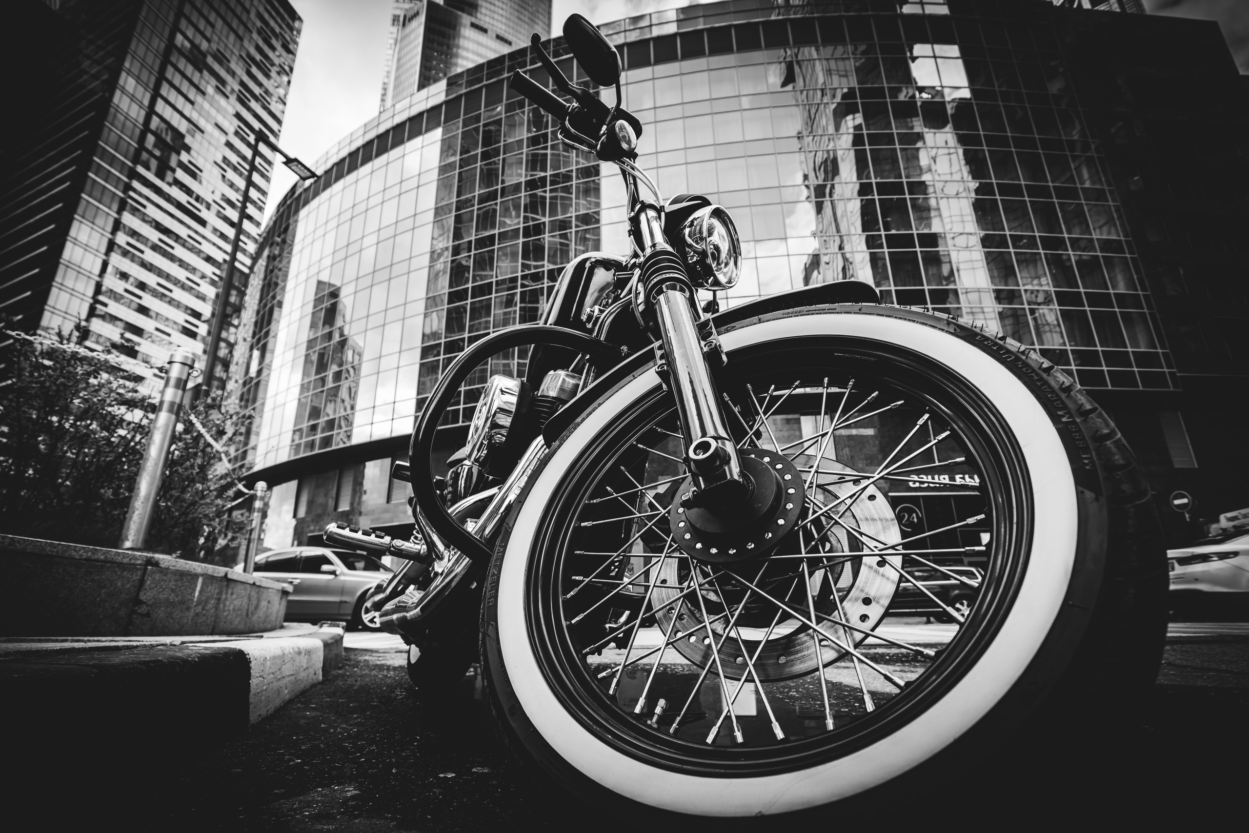 Мотоцикл в Москва-Сити