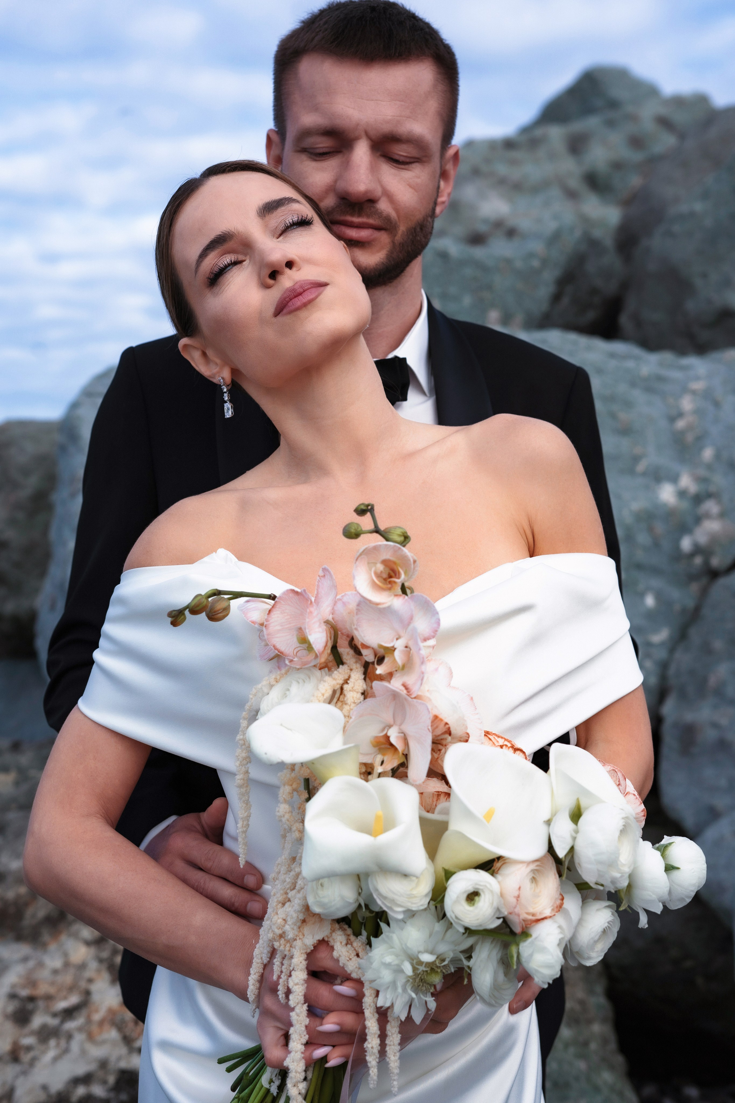 Свадебная фотосессия на берегу моря. Профессиональный Фотограф в Сочи Марина Ситкина